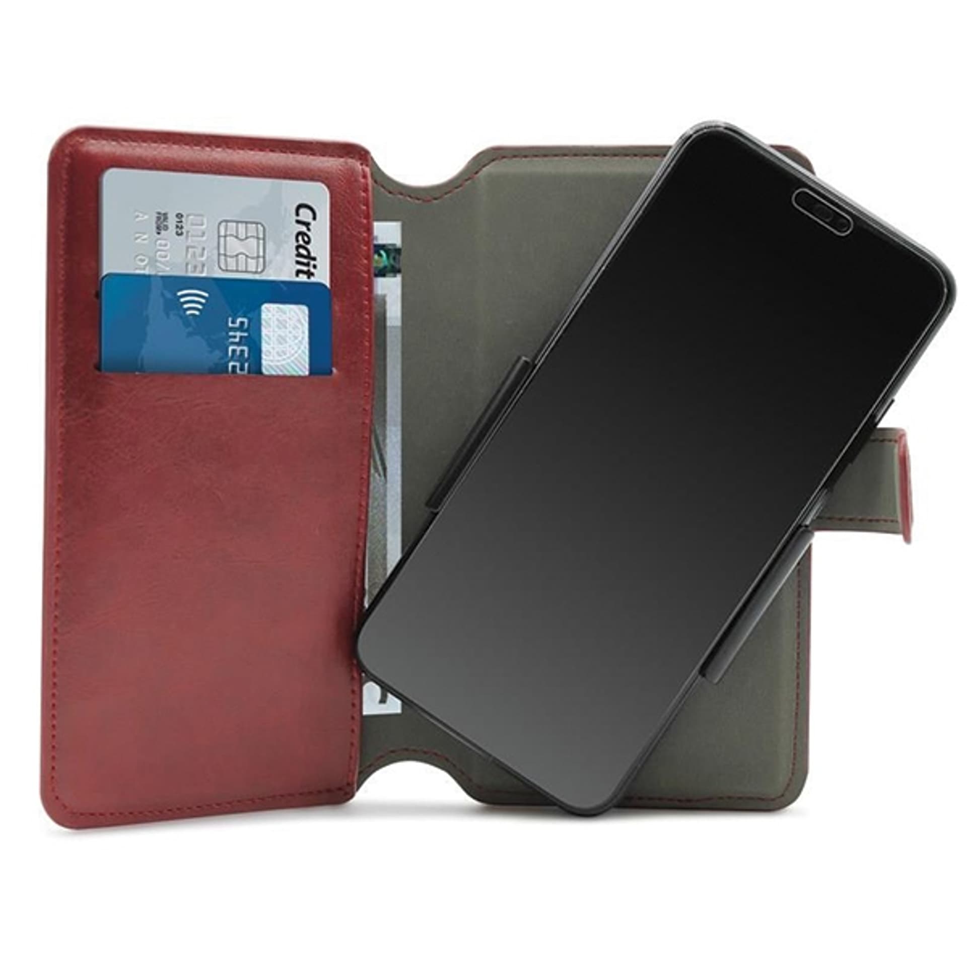 

PURO Wallet 360° XL etui uniwersalne czerwony/red obrotowe z kieszeniami na karty UNIWALLET4REDXL