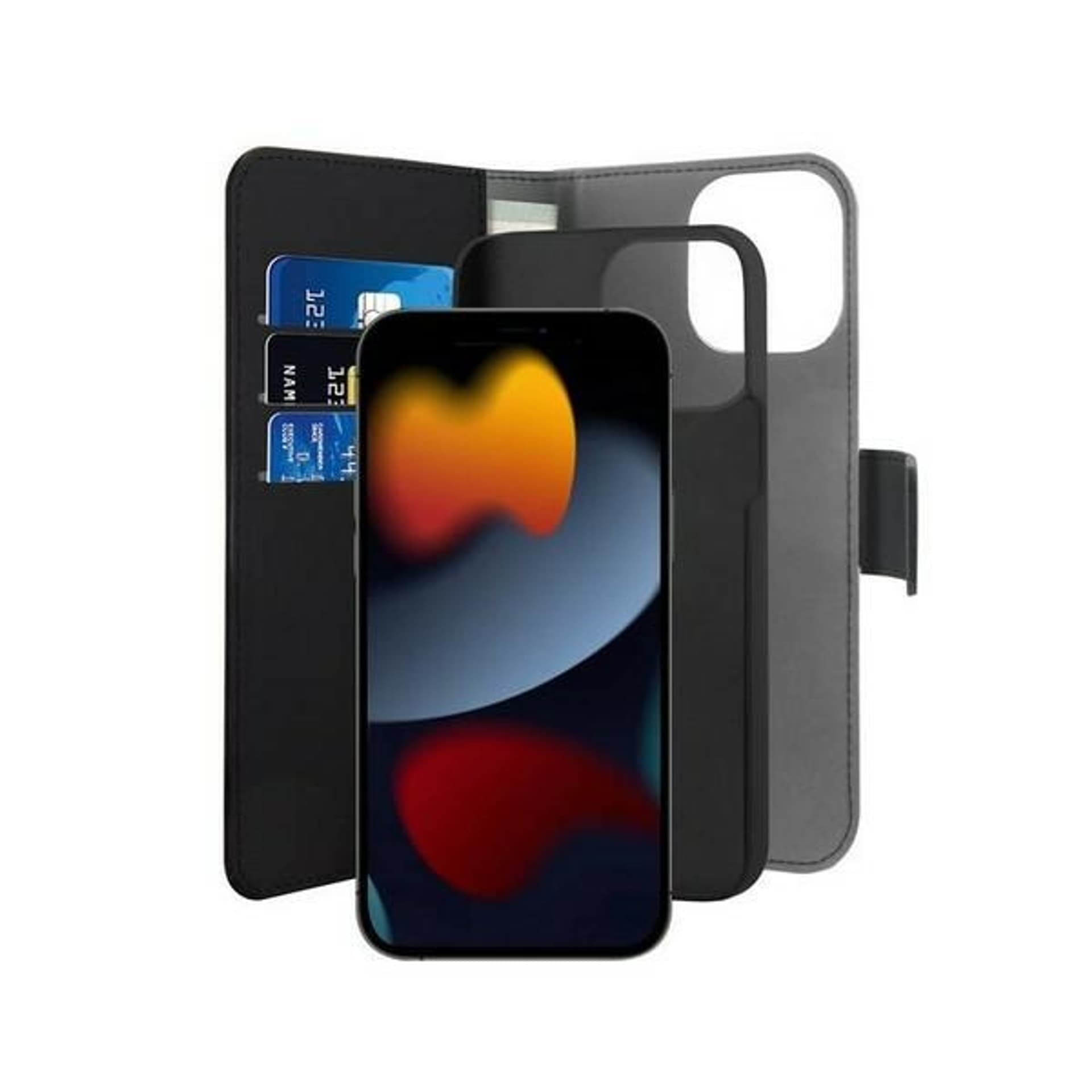 

Puro Wallet Detachable iPhone 13 Pro 6,1" 2w1 czarne/black IPC13P61BOOKC3BLK