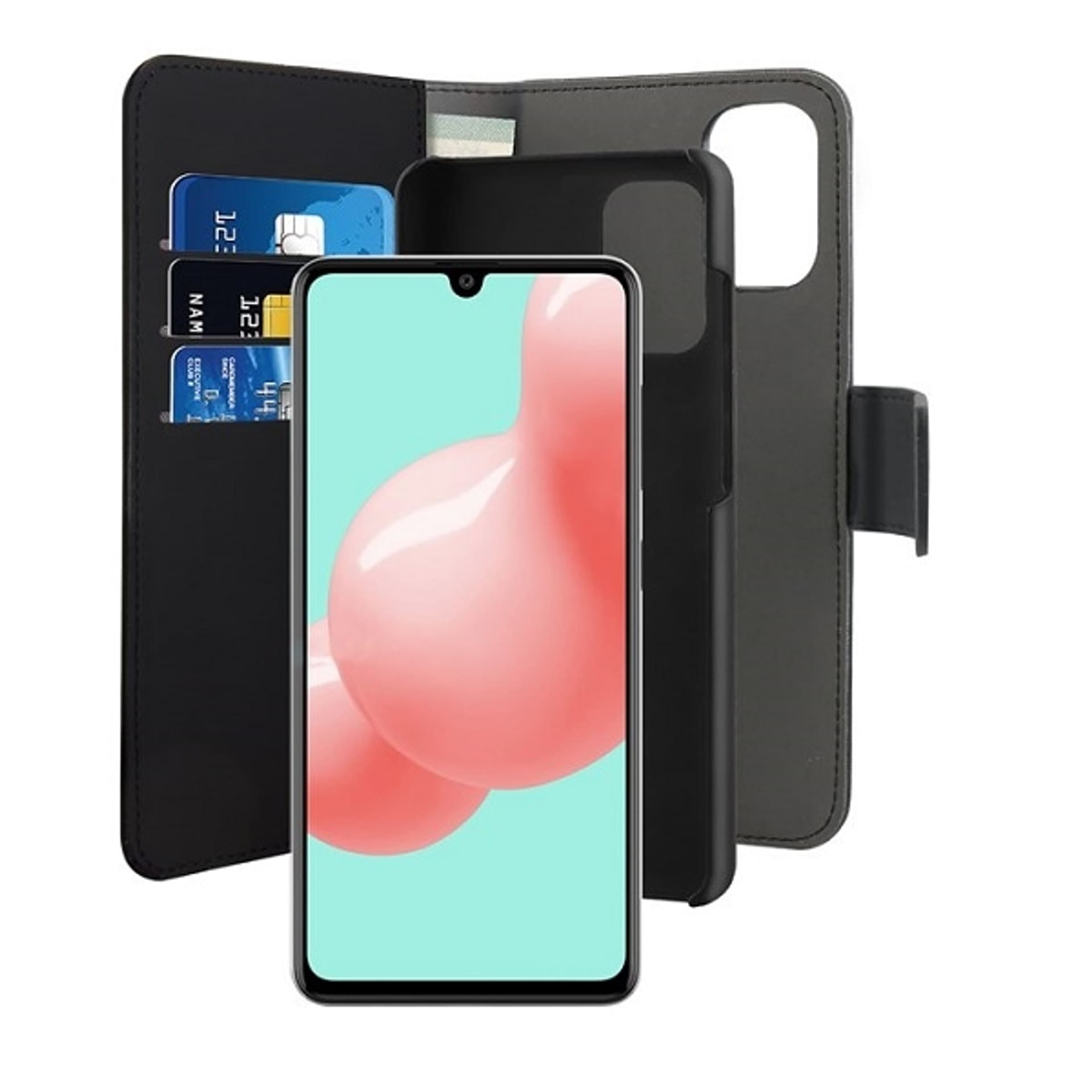 

Puro Wallet Detachable Samsung A41 A415 2w1 czarne/black SGA41BOOKC3BLK