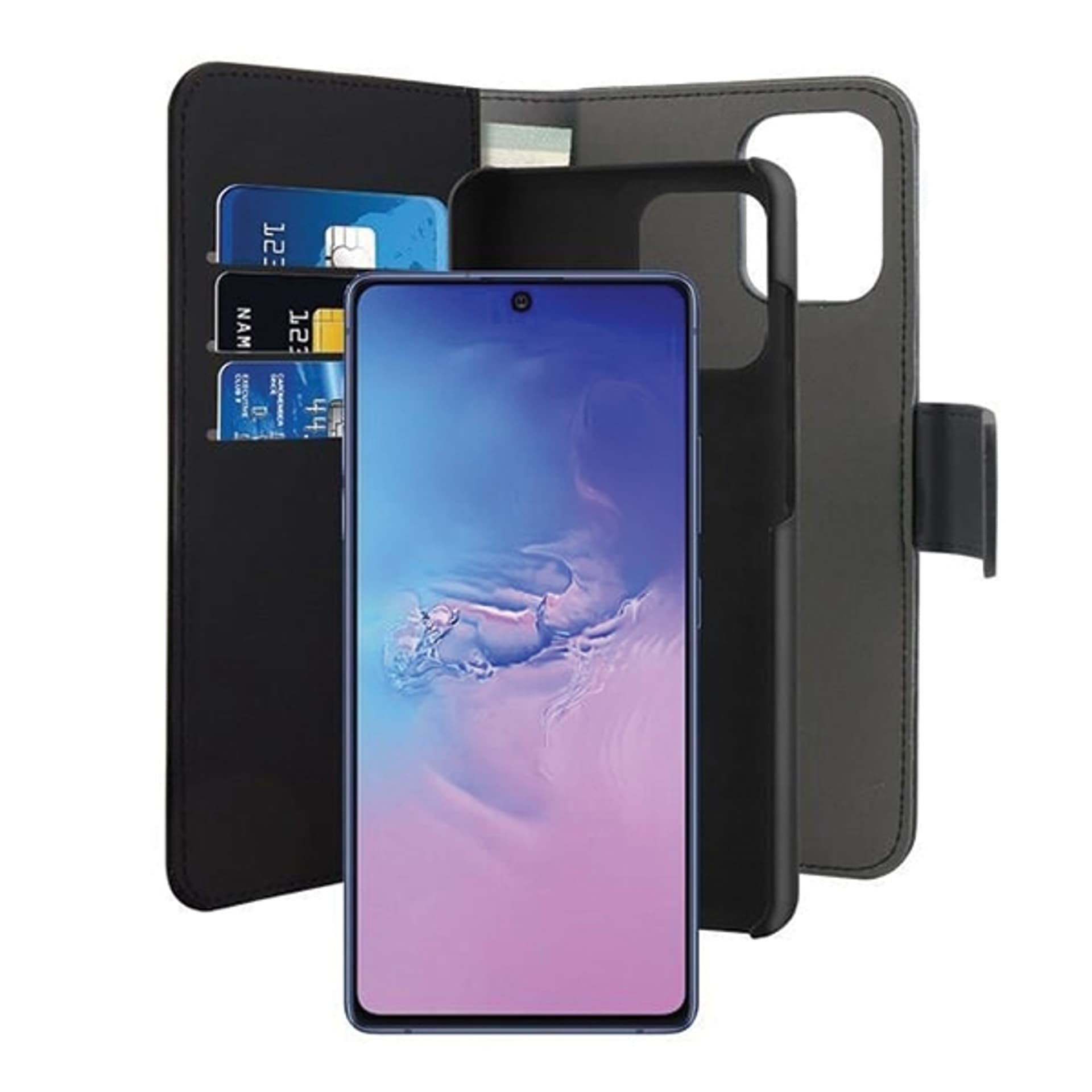 

Puro Wallet Detachable Samsung S10 Lite G770 2w1 czarne/black SGS10LITEBOOKC3BLK