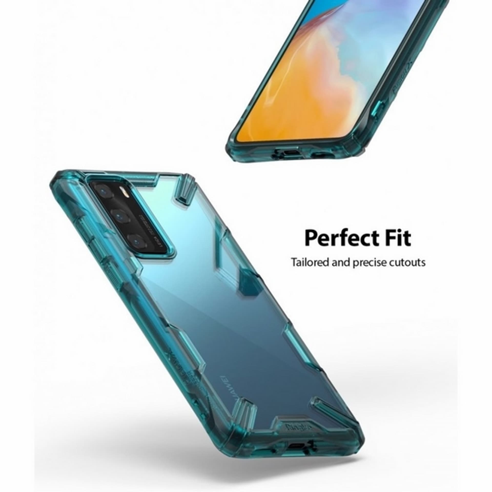 

Ringke Fusion X Huawei P40 turkusowy /turquoise green