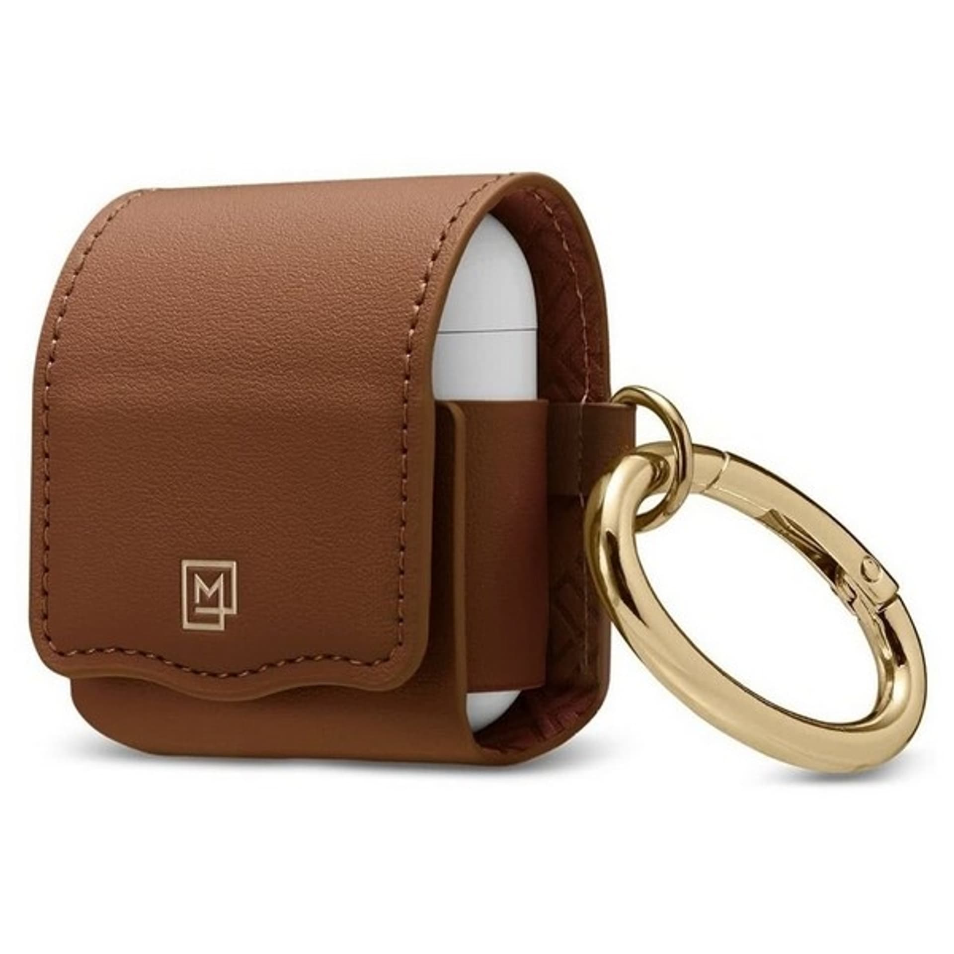 

Spigen La Manon AirPods 1/2 Case PU Leather brązowy/brown 074CS26378