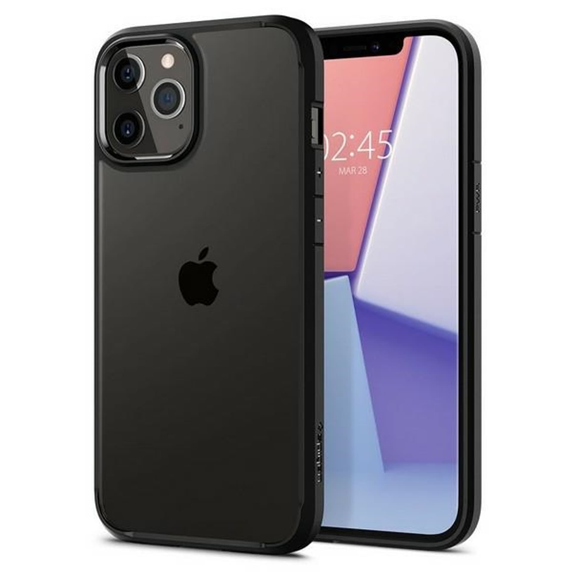 

Spigen Ultra Hybrid iPhone 12/12 Pro 6,1" czarny/black matte ACS01703