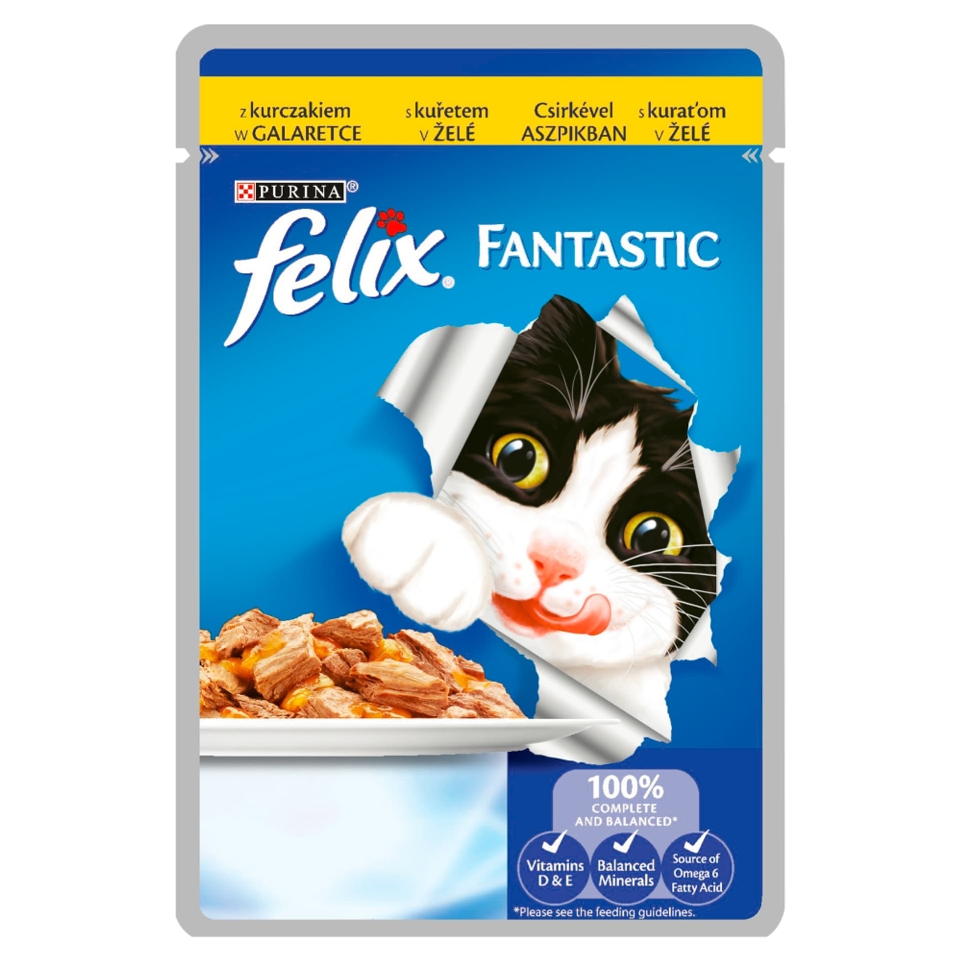 

PURINA Felix Fantastic: kurczak - mokra karma dla kota - 85g