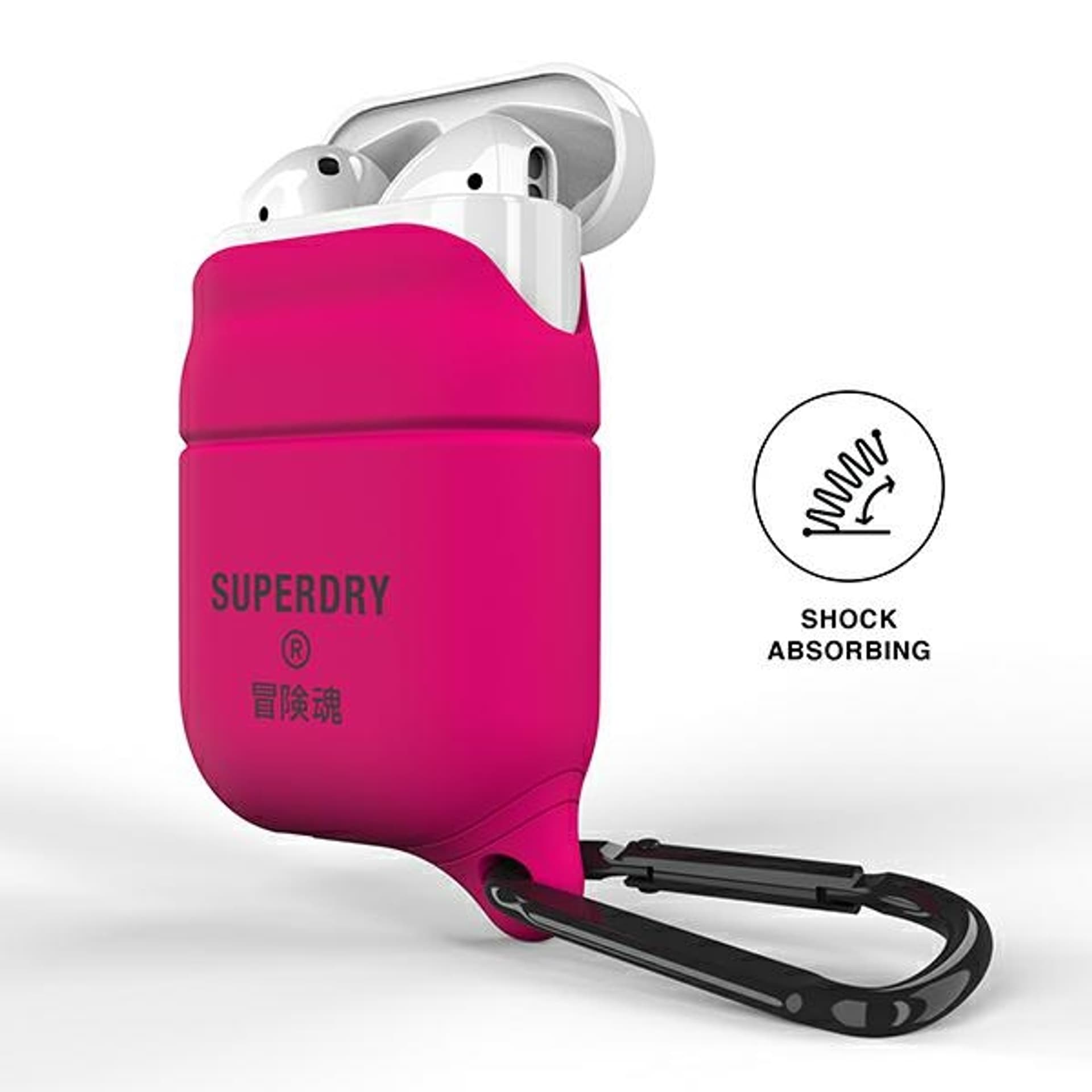 

SuperDry AirPods 1/2 Cover Waterproof różowy/pink