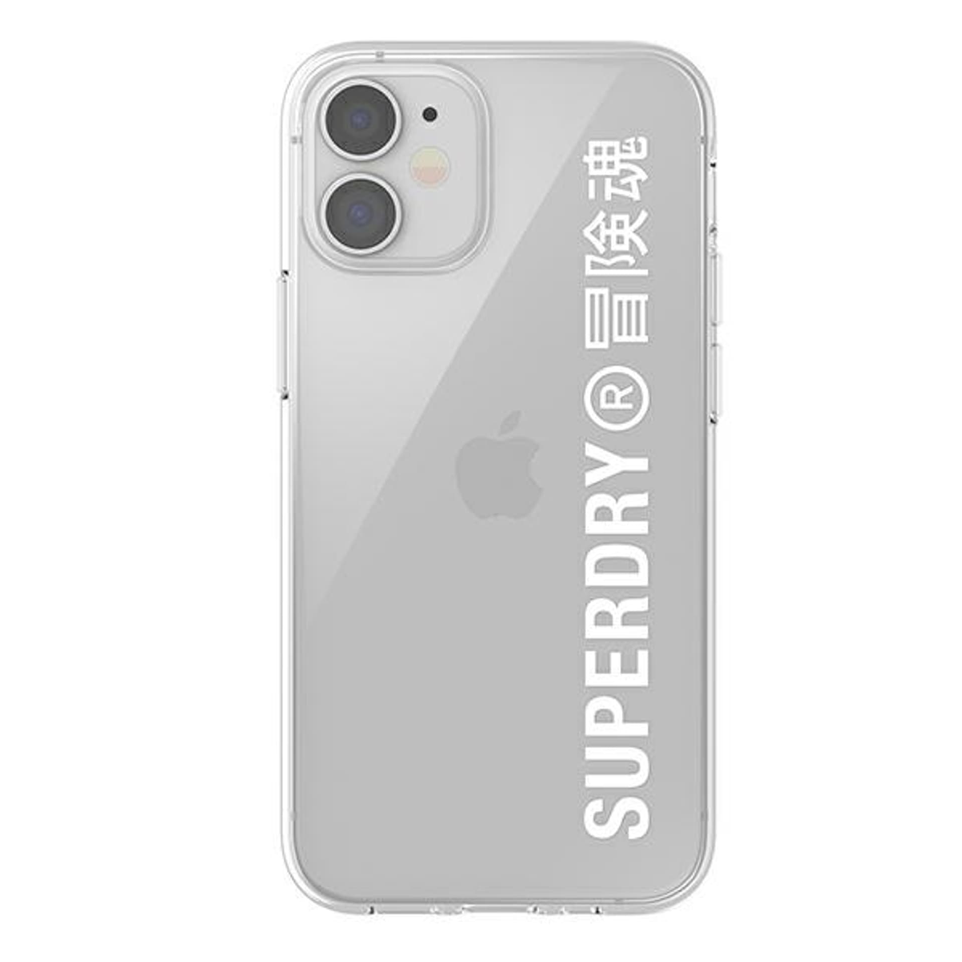 

SuperDry Snap iPhone 12 mini Clear Case biały/white 42593