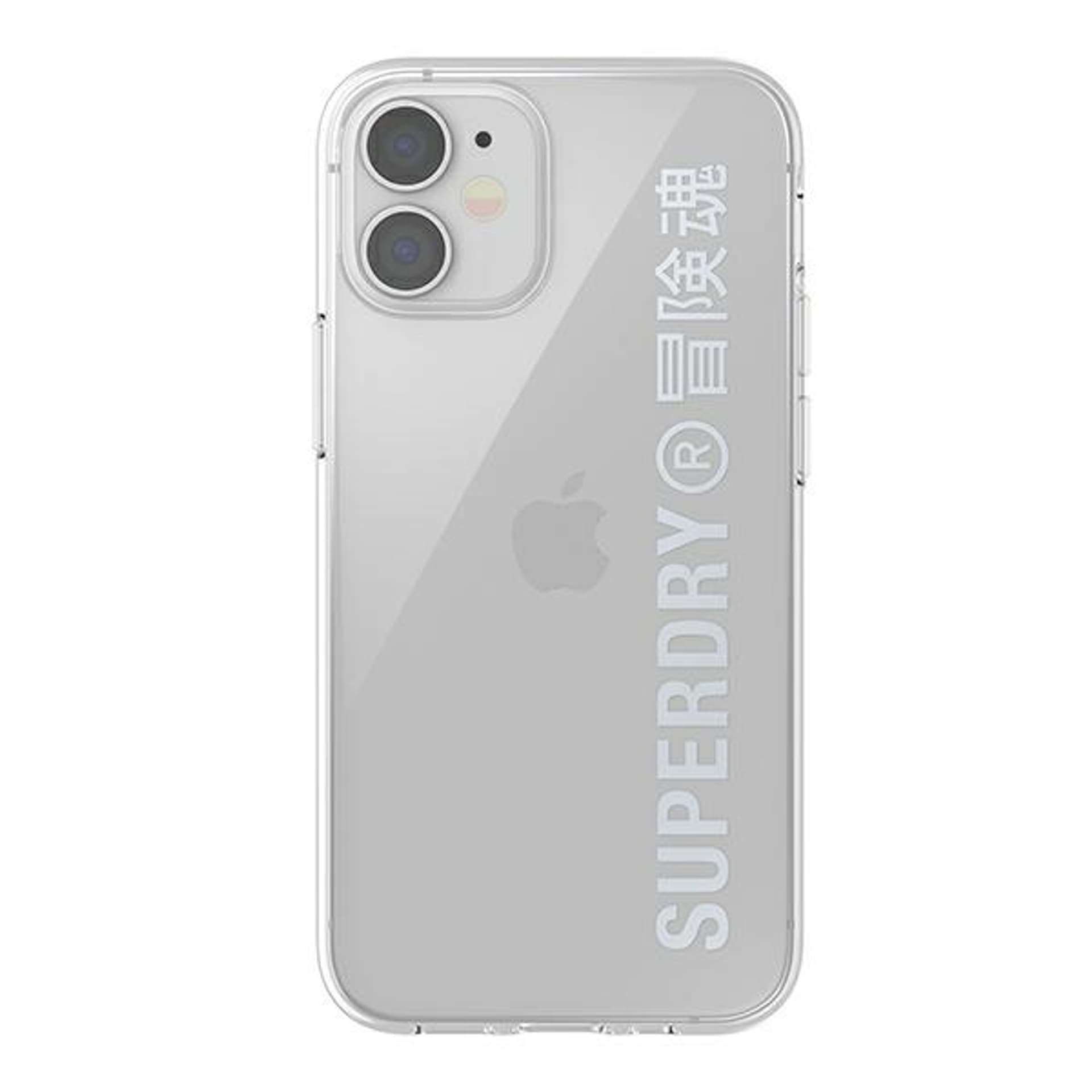 

SuperDry Snap iPhone 12 mini Clear Case srebrny/silver 42590