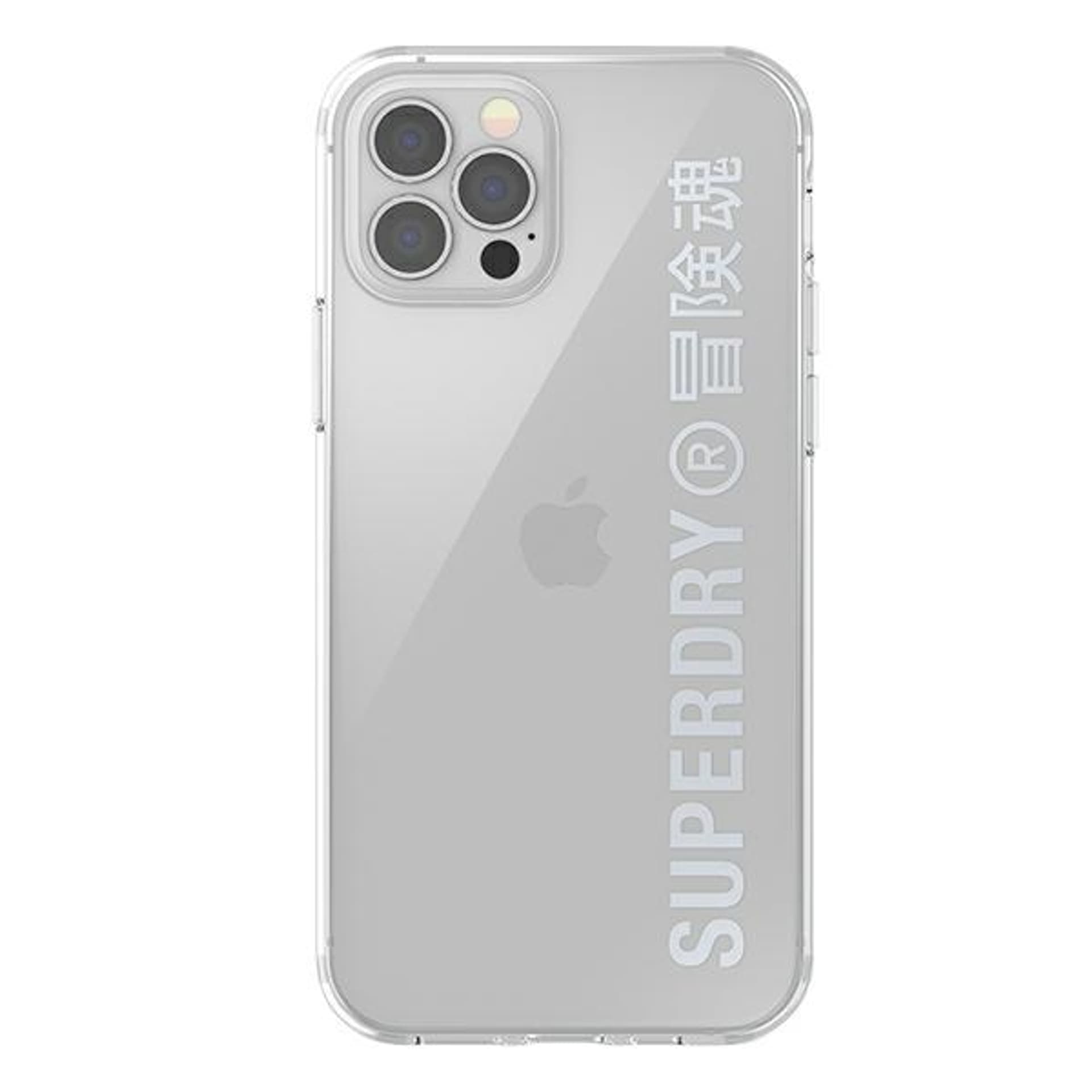 

SuperDry Snap iPhone 12/12 Pro Clear Cas e srebrny/silver 42591