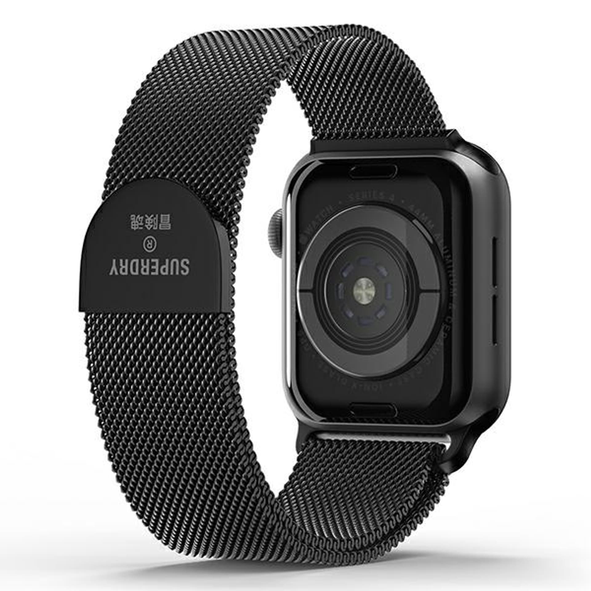 

SuperDry Watchband Apple Watch 38/40/41 mm Series 4/5/6/7/8/SE/SE 2 Chainmail czarny/black 41681