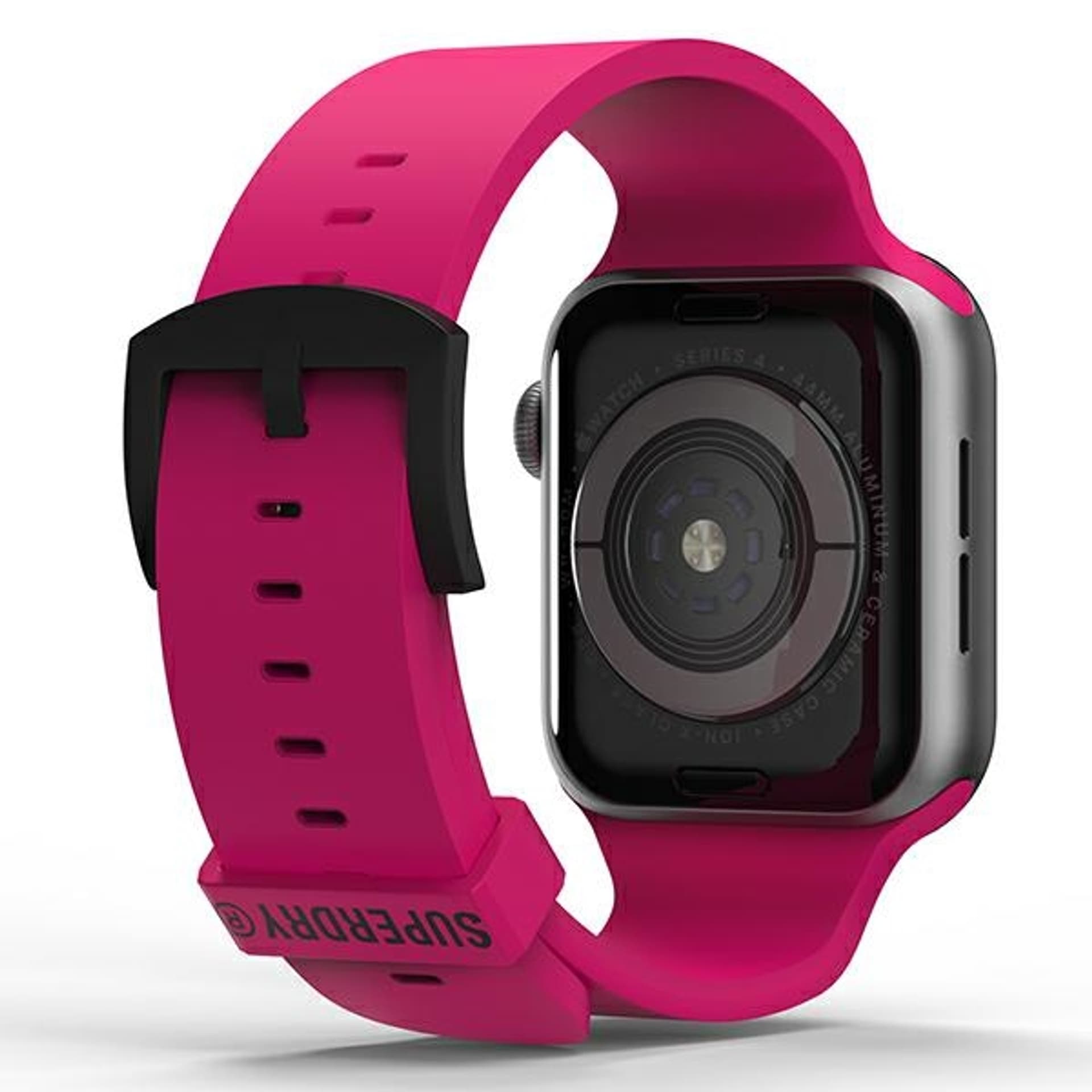 

SuperDry Watchband Apple Watch 38/40/41 mm Series 4/5/6/7/8/SE/SE 2 Silicone różowy/pink 41679