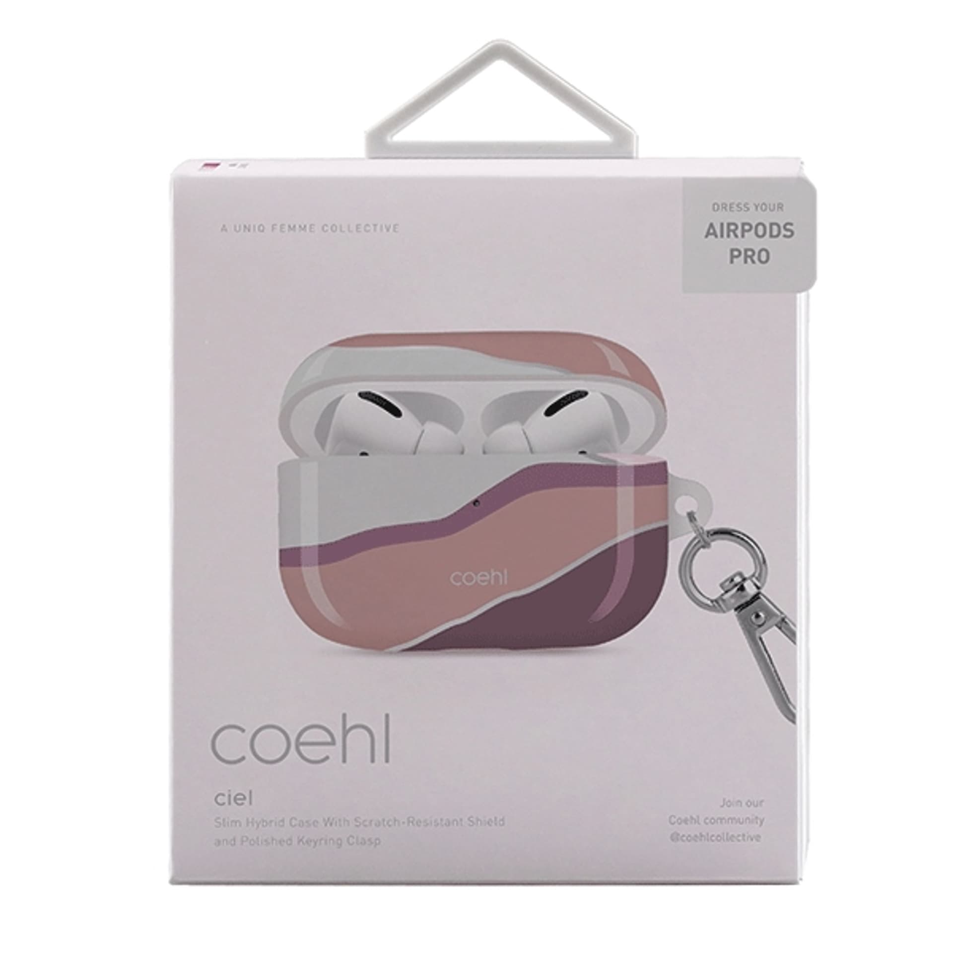 

UNIQ etui Coehl Ciel AirPods Pro różowy/sunset pink