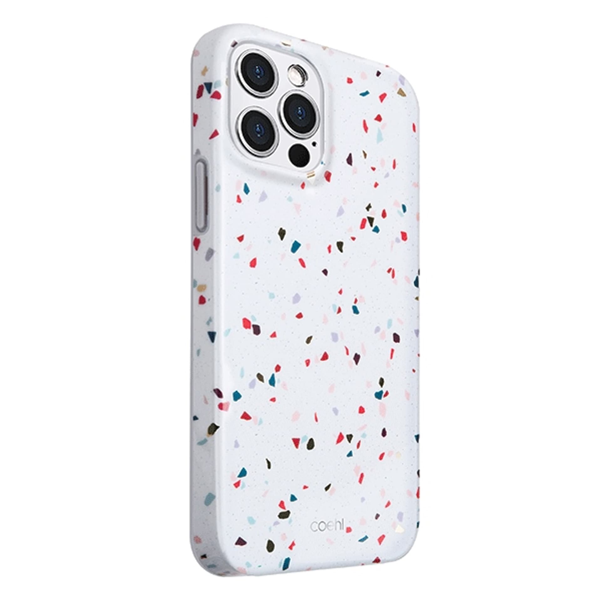 

UNIQ etui Coehl Terrazzo iPhone 12/12 Pro 6,1" biały/natural white