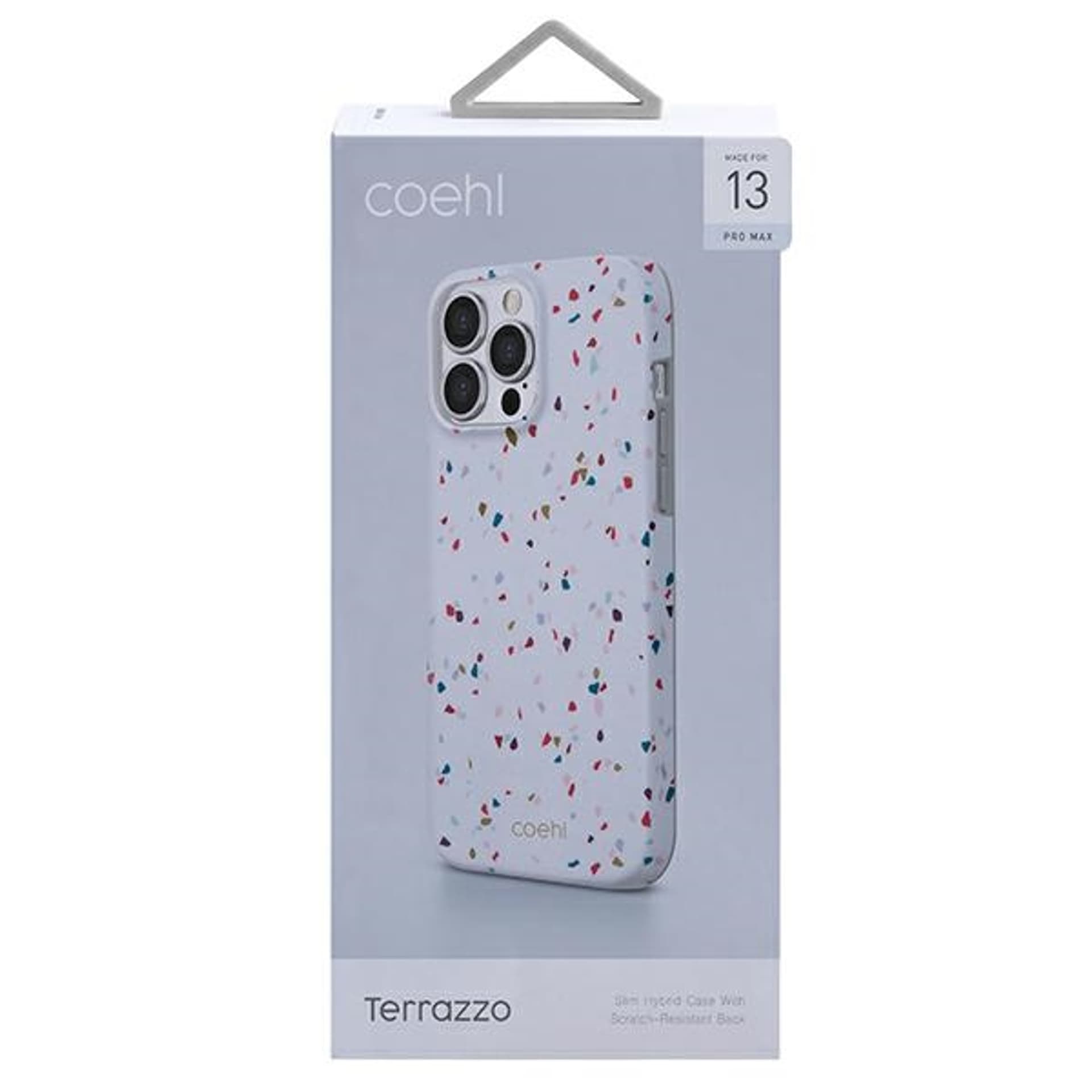 

UNIQ etui Coehl Terrazzo iPhone 13 Pro Max 6,7" biały/natural white