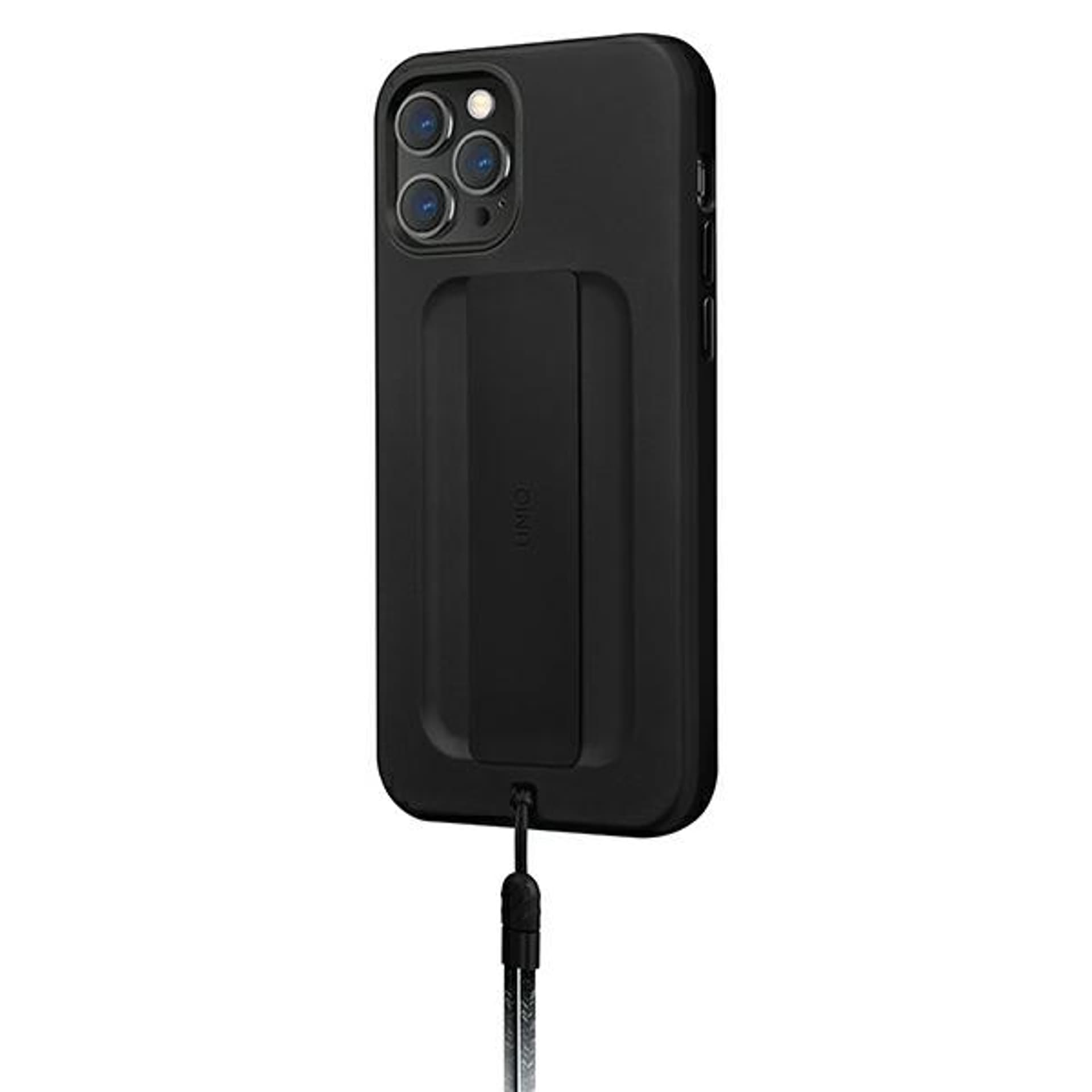 

UNIQ etui Heldro iPhone 12 Pro Max 6,7" czarny/midnight black Antimicrobial