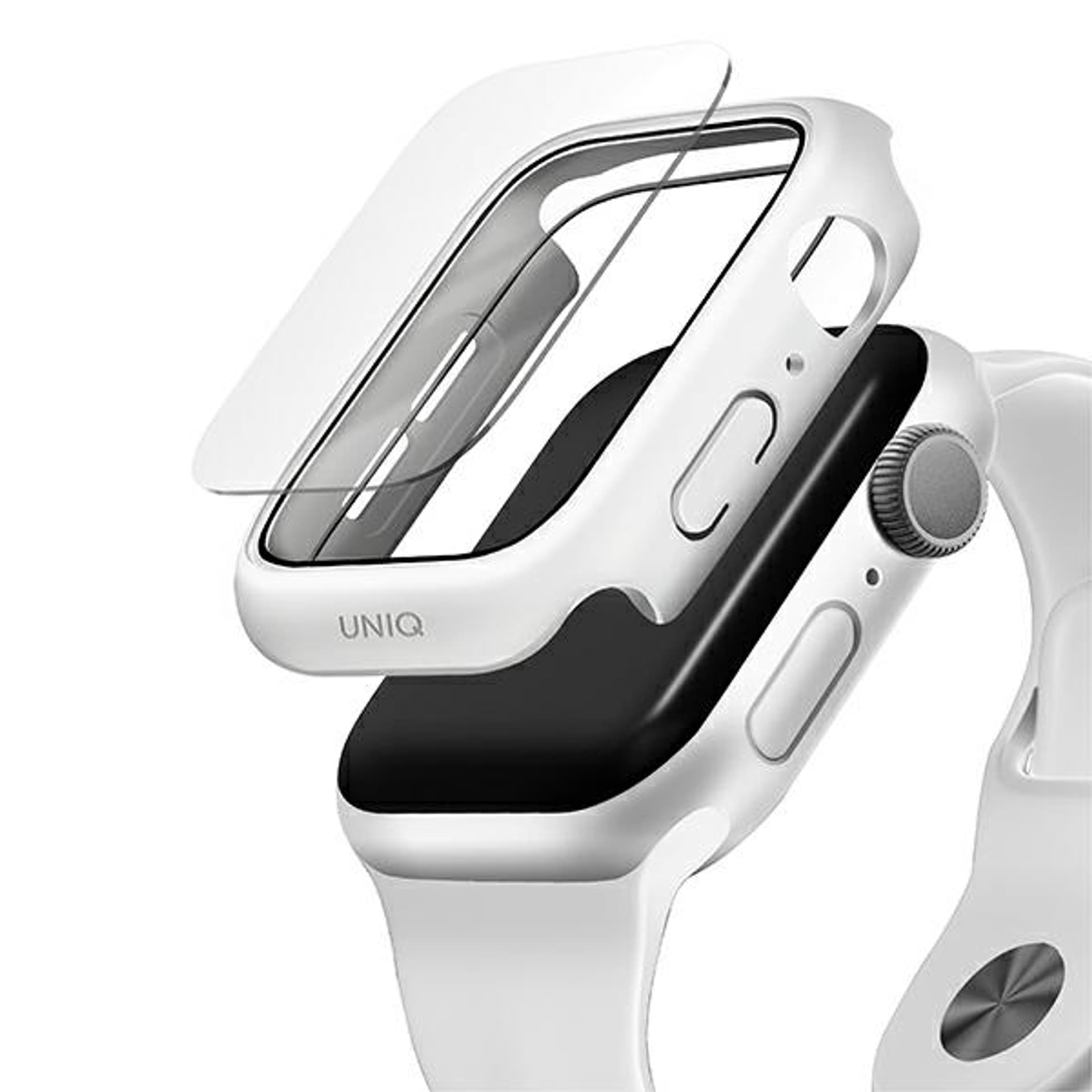 

UNIQ etui Nautic Apple Watch Series 4/5/6/SE 44mm biały/white