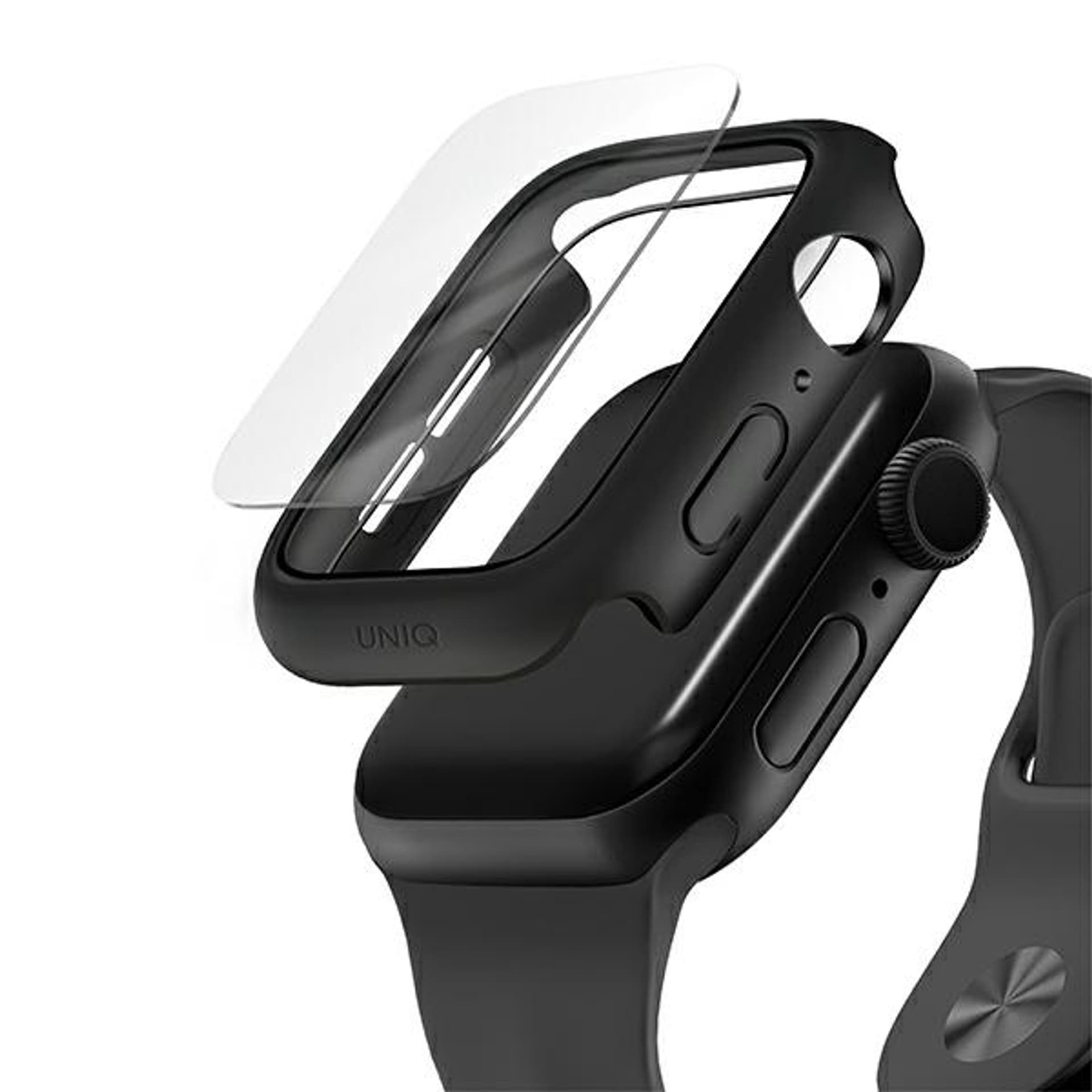 

UNIQ etui Nautic Apple Watch Series 4/5/6/SE 44mm czarny/black
