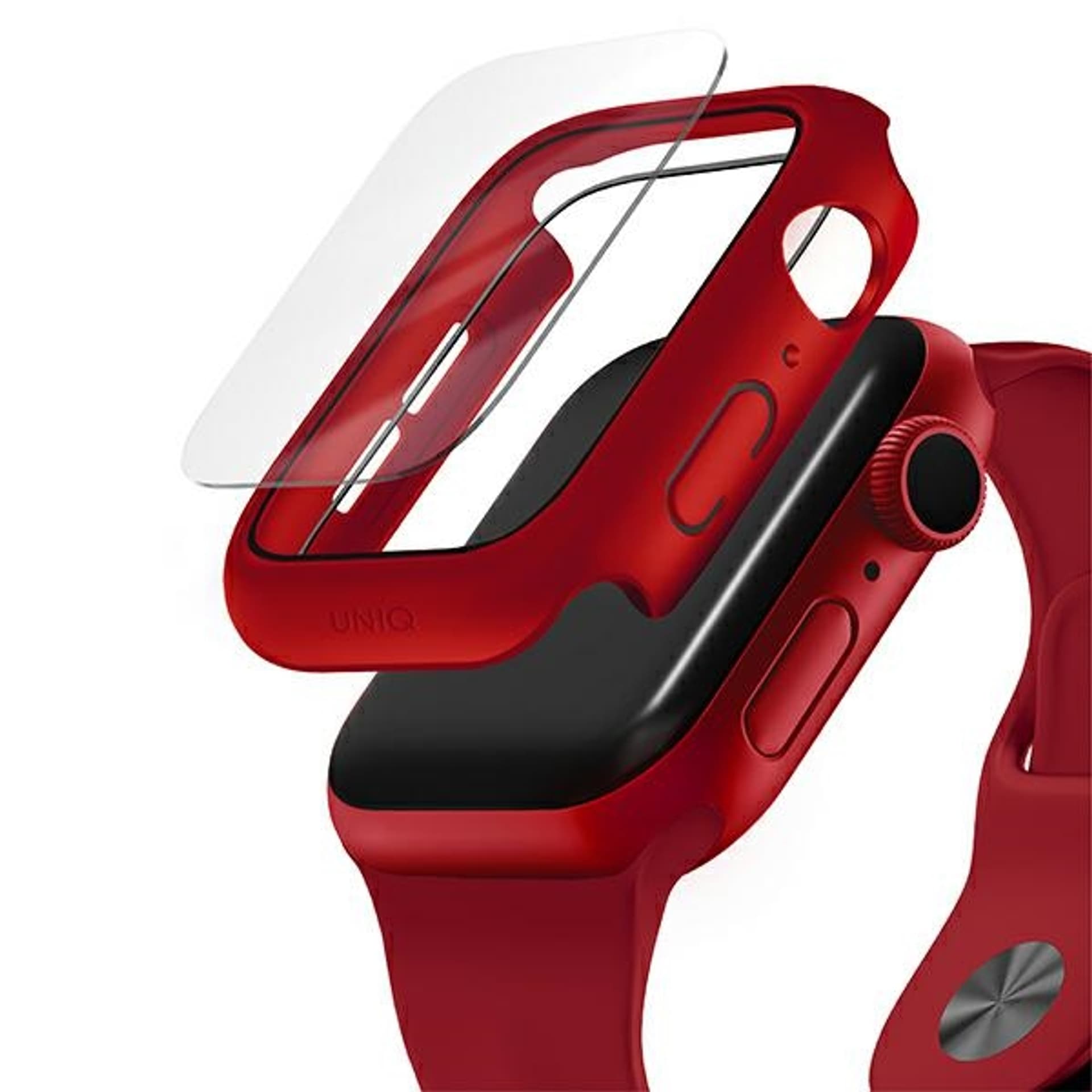 

UNIQ etui Nautic Apple Watch Series 4/5/6/SE 44mm czerwony/red