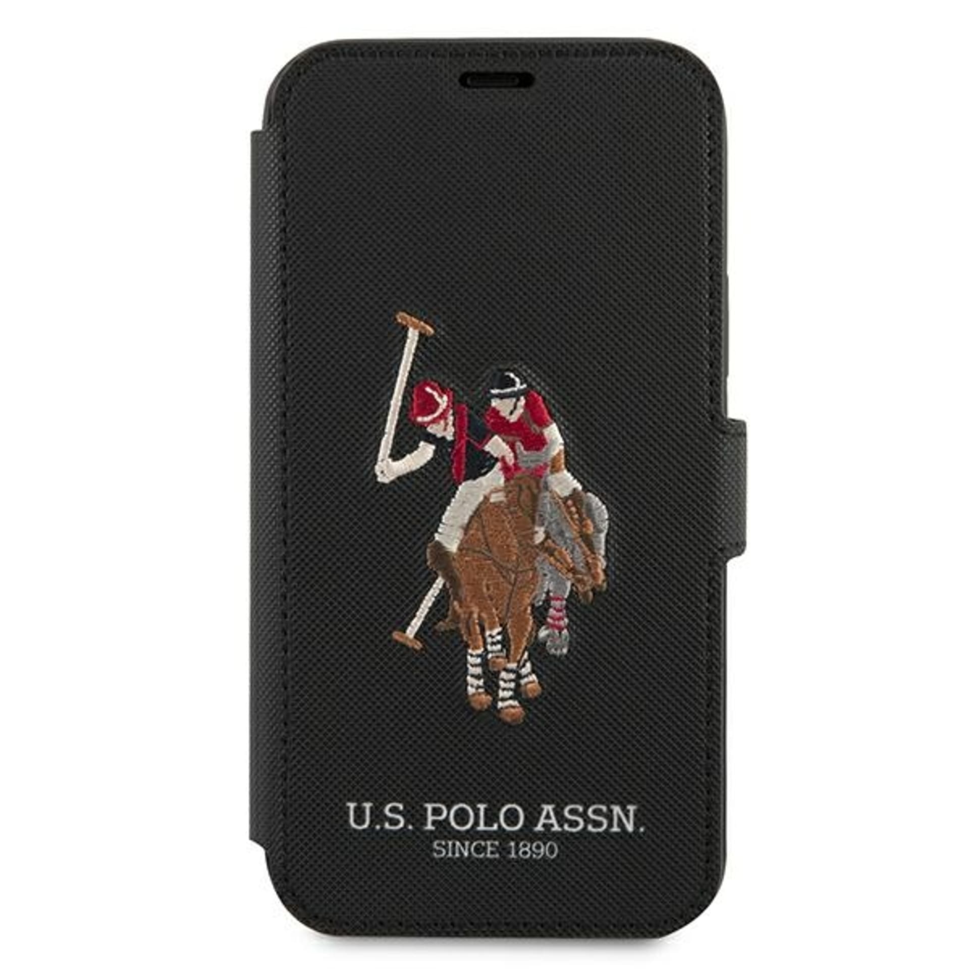 

US Polo USFLBKP12LPUGFLBK iPhone 12 Pro Max 6,7" czarny/black book Polo Embroidery Collection