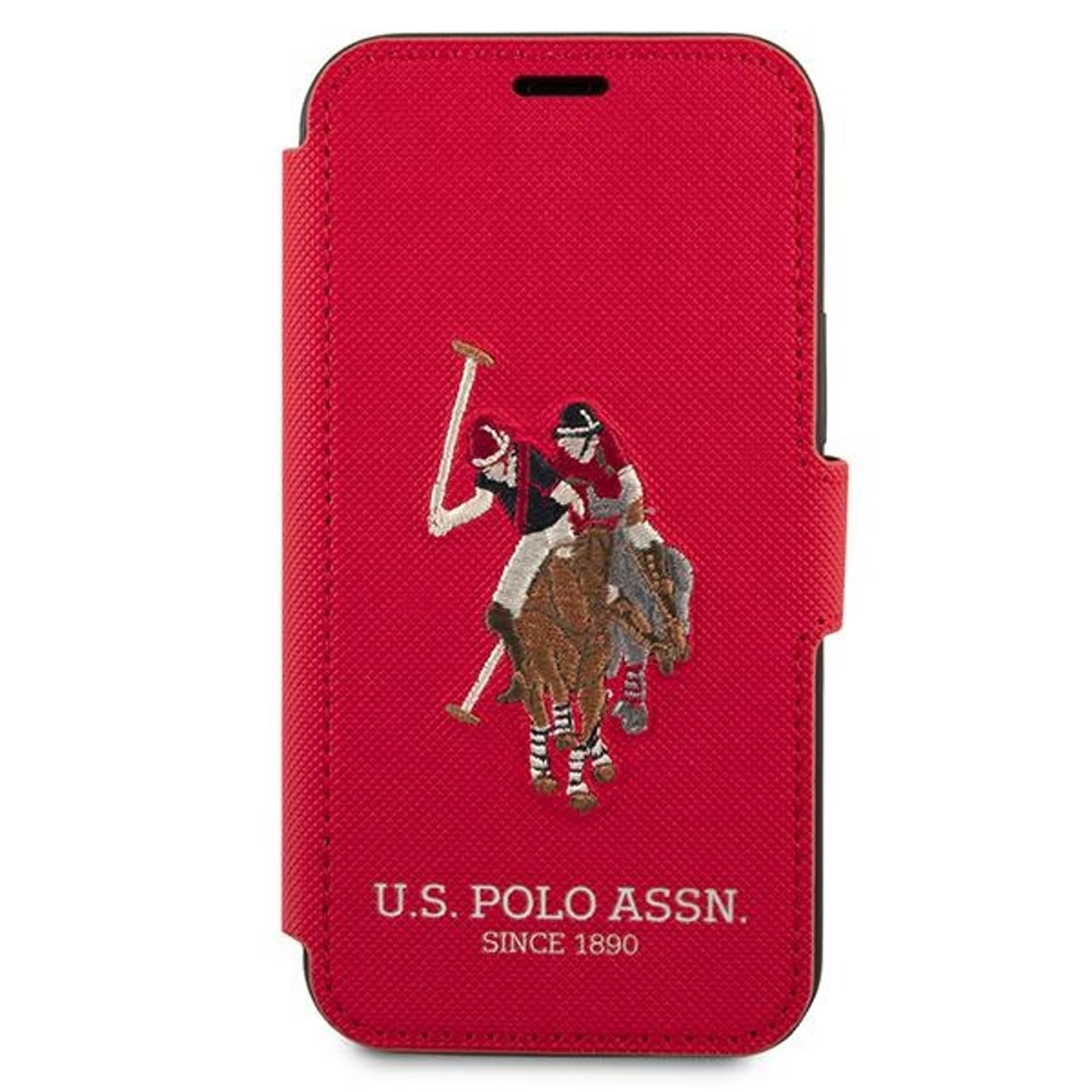 

US Polo USFLBKP12MPUGFLRE iPhone 12/12 Pro 6,1" czerwony/red book Polo Embroidery Collection