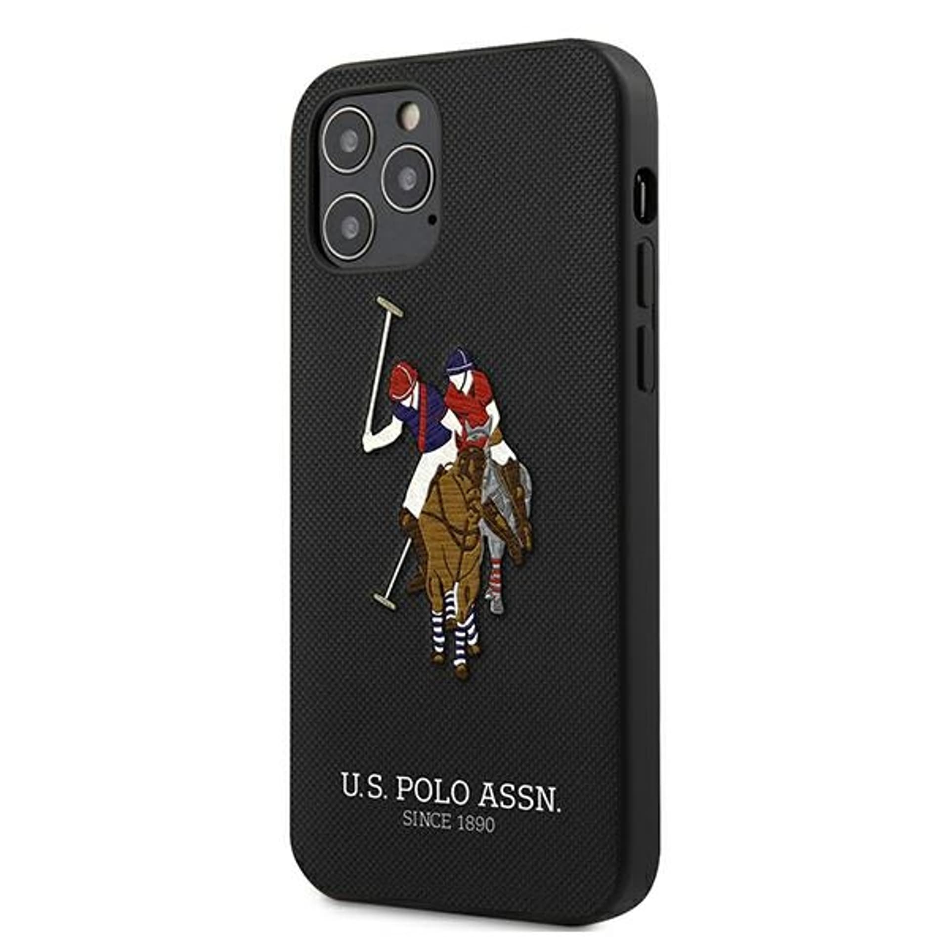 

US Polo USHCP12MPUGFLBK iPhone 12/12 Pro 6,1" czarny/black Polo Embroidery Collection