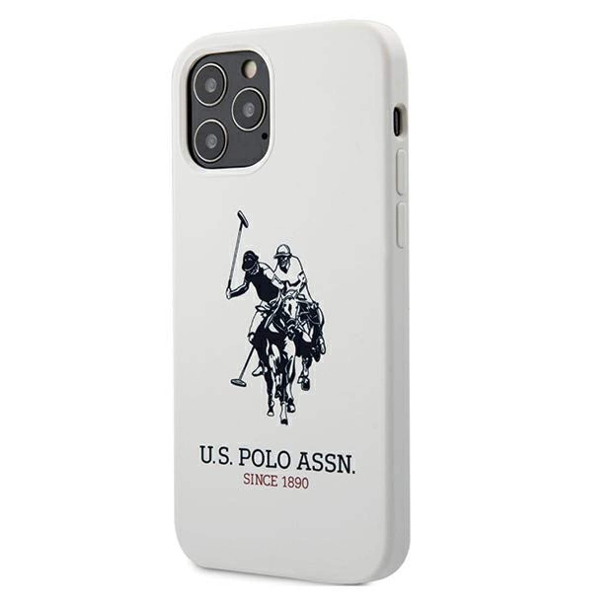 

US Polo USHCP12MSLHRWH iPhone 12/12 Pro 6,1" biały/white Silicone Collection