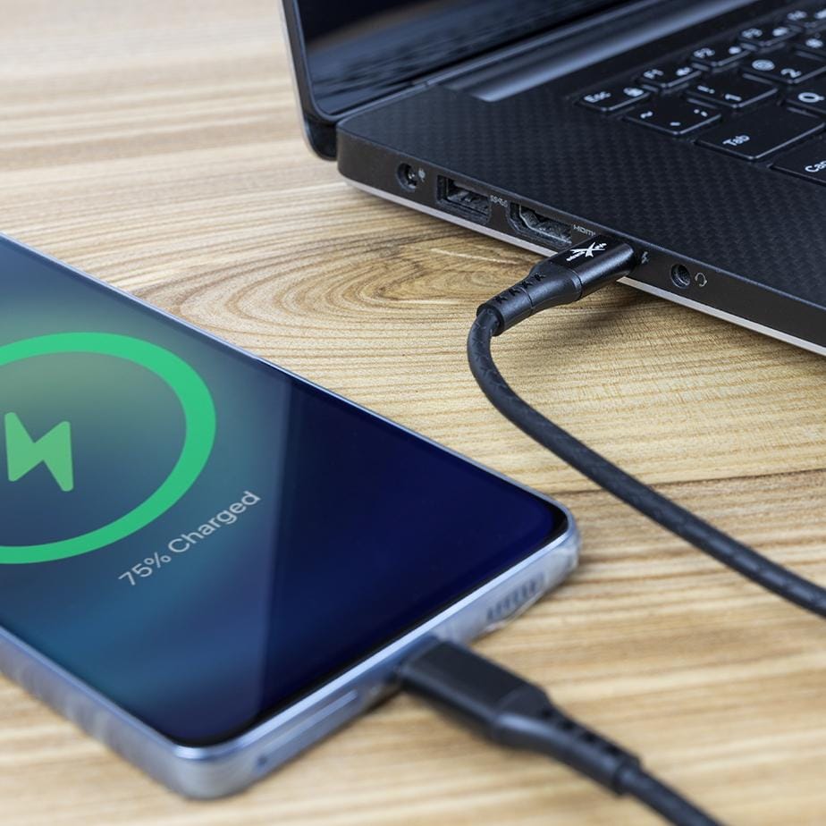 Kabel USB typ-C - USB typ-C eXtremestyle Ampere (2 m, czarny)