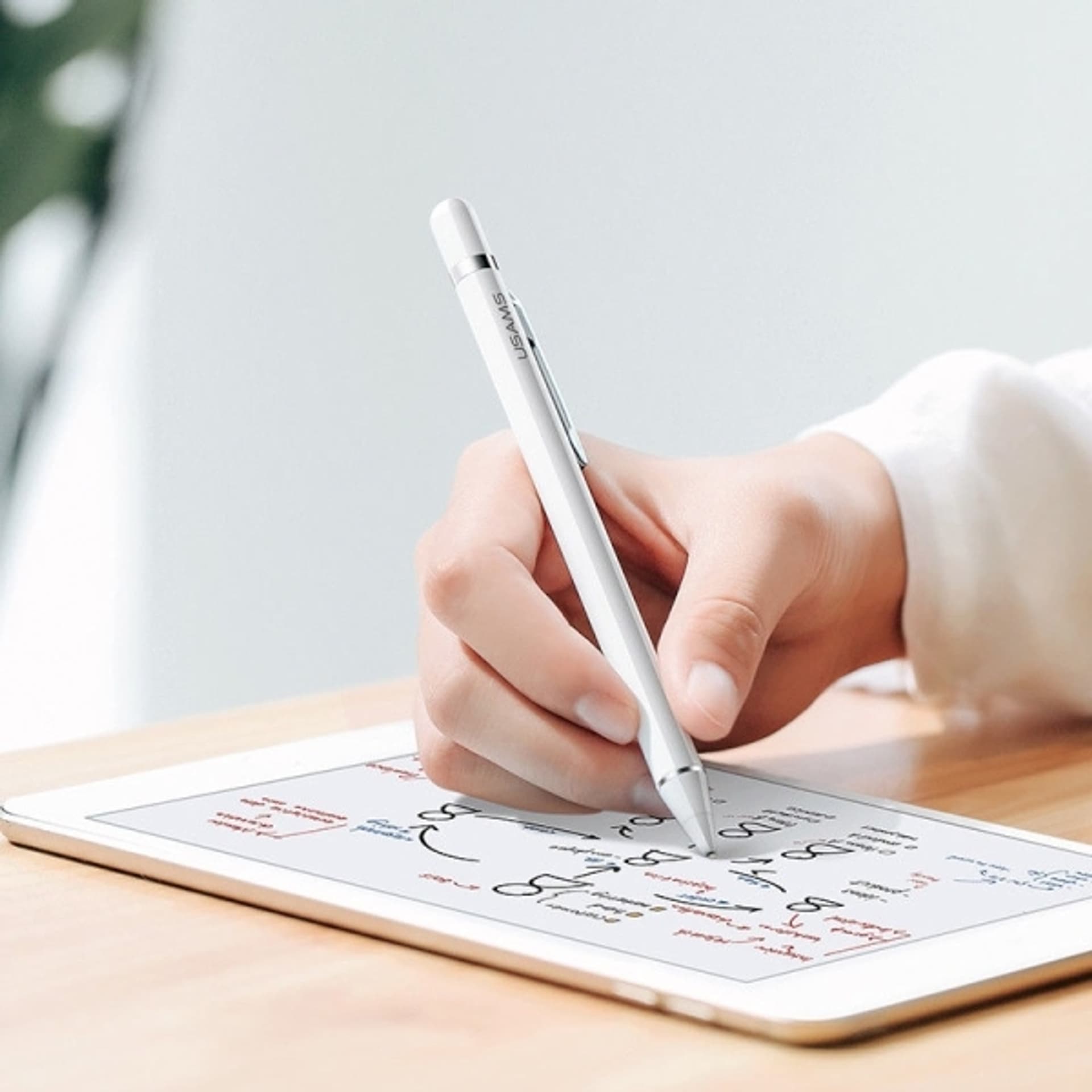 

USAMS Active Stylus Pen rysik biały/whit ZB57DRB02 (US-ZB057)