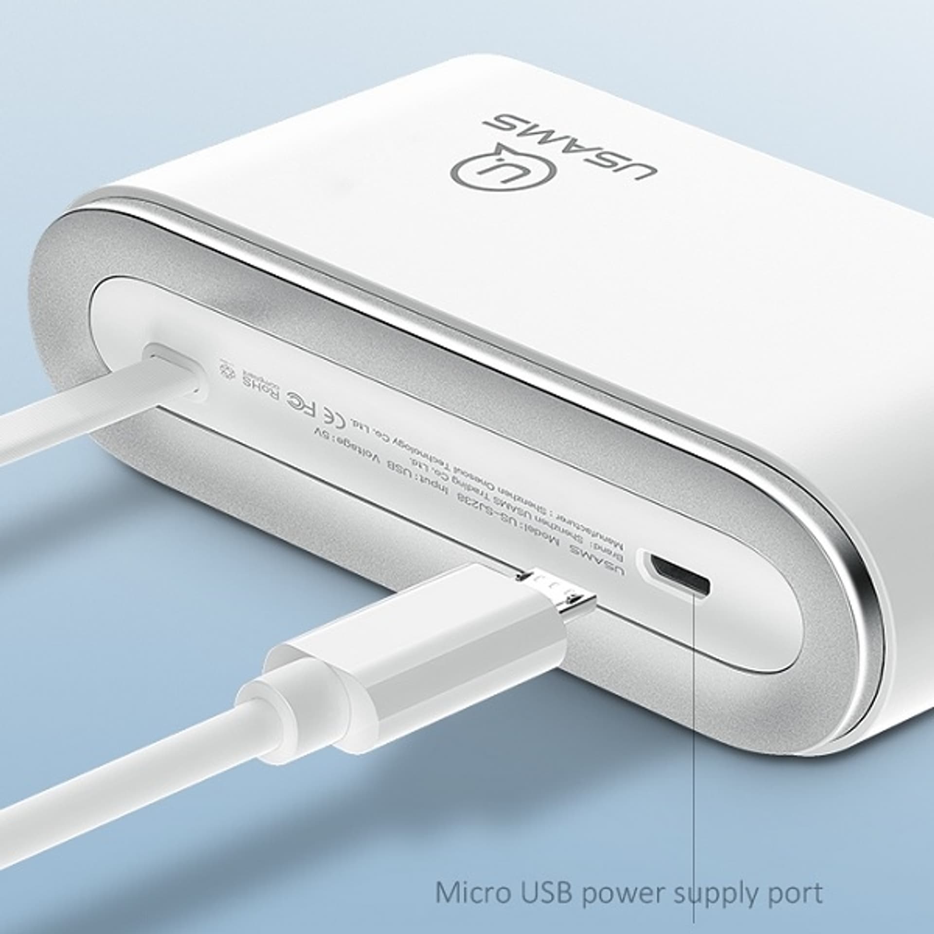 

USAMS Adapter HUB 4xUSB 2.0 biały/white SJ238FX01 (US-SJ238)