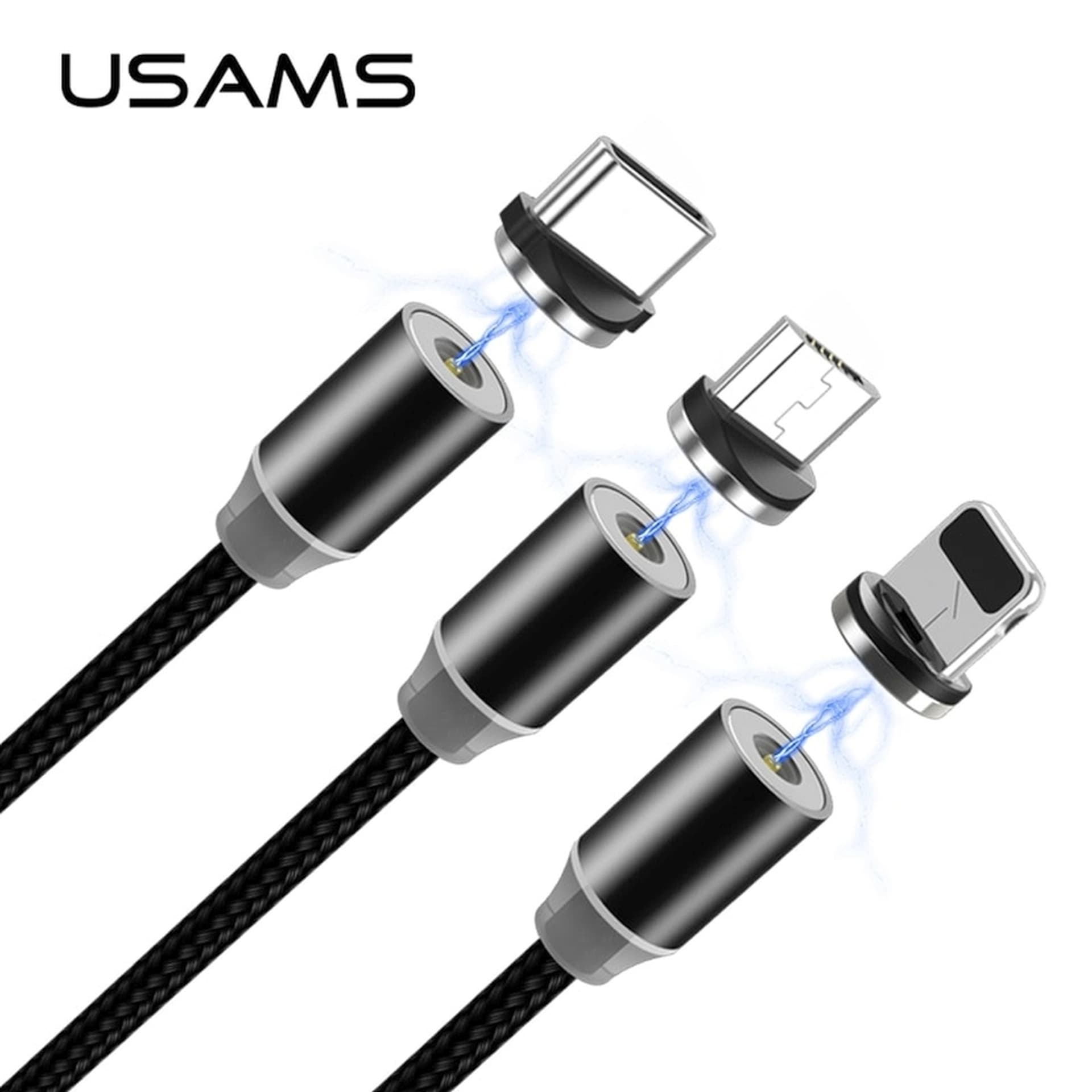 

USAMS Adapter magnetyczny lightning bulk srebrny/silver SJ157USBTA (US-SJ157)