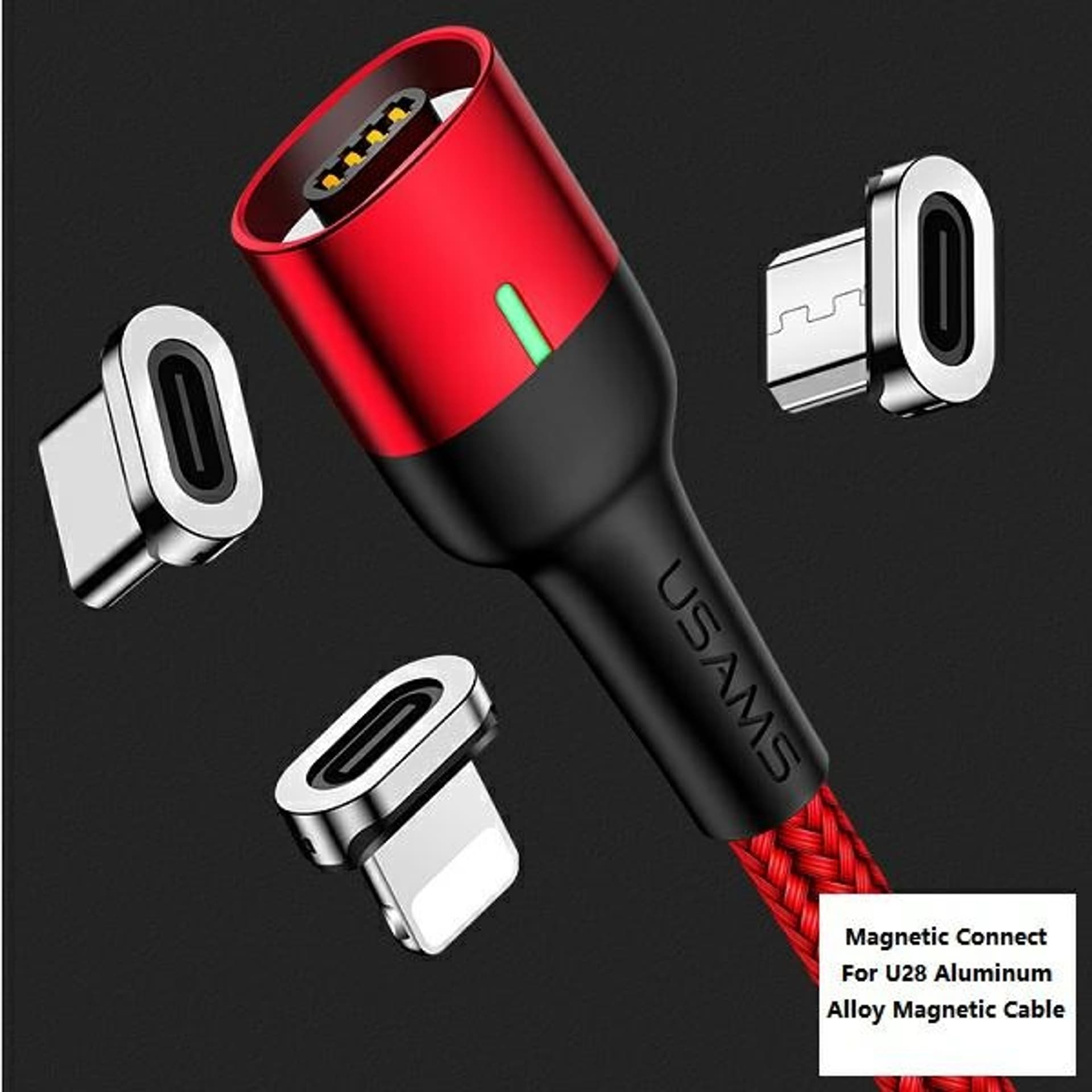 

USAMS Adapter magnetyczny U28 micro USB bulk srebrny/silver SJ325MCTA