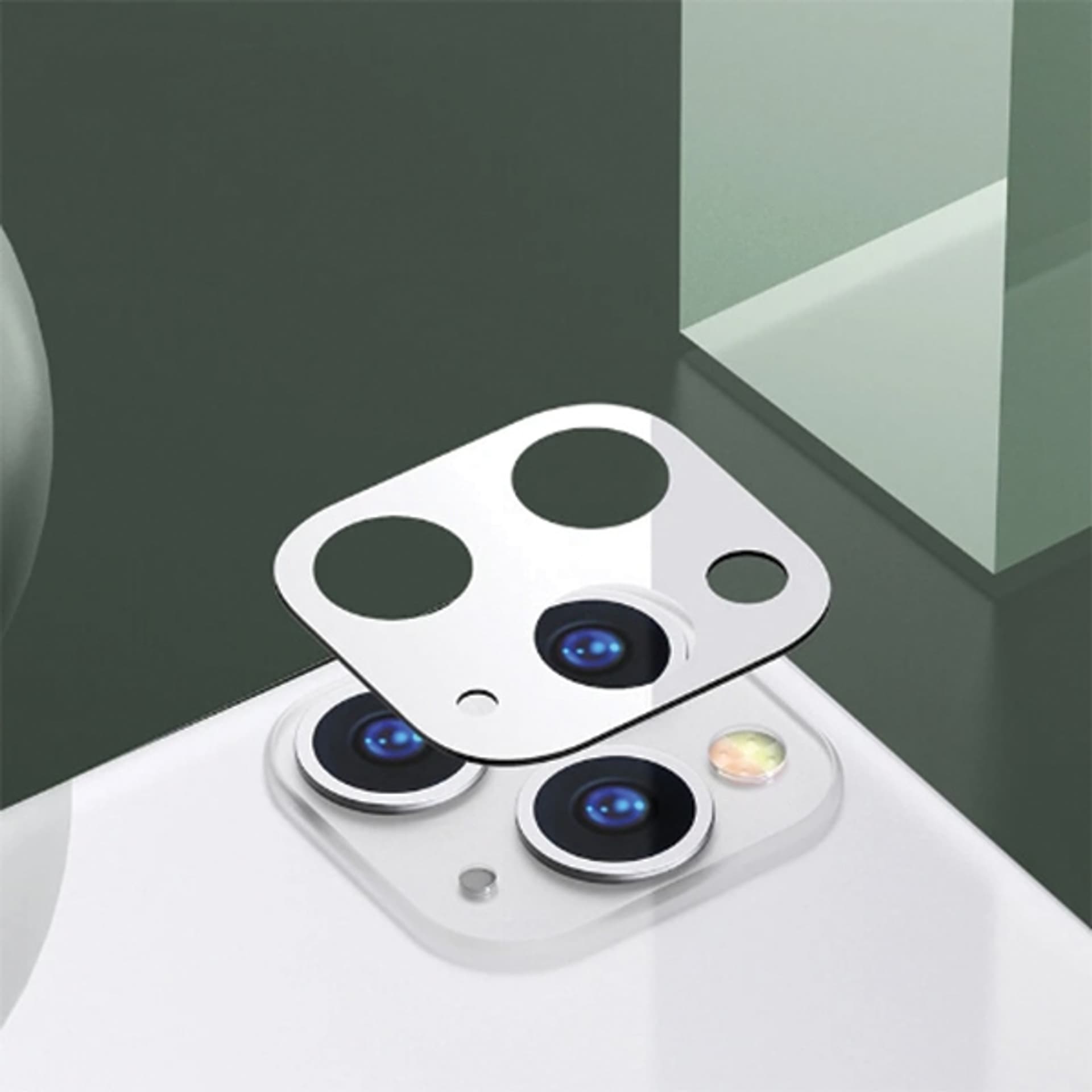 

USAMS Camera Lens Glass iPhone 11 Pro Max biały/white BH577JTT02 (US-BH577)