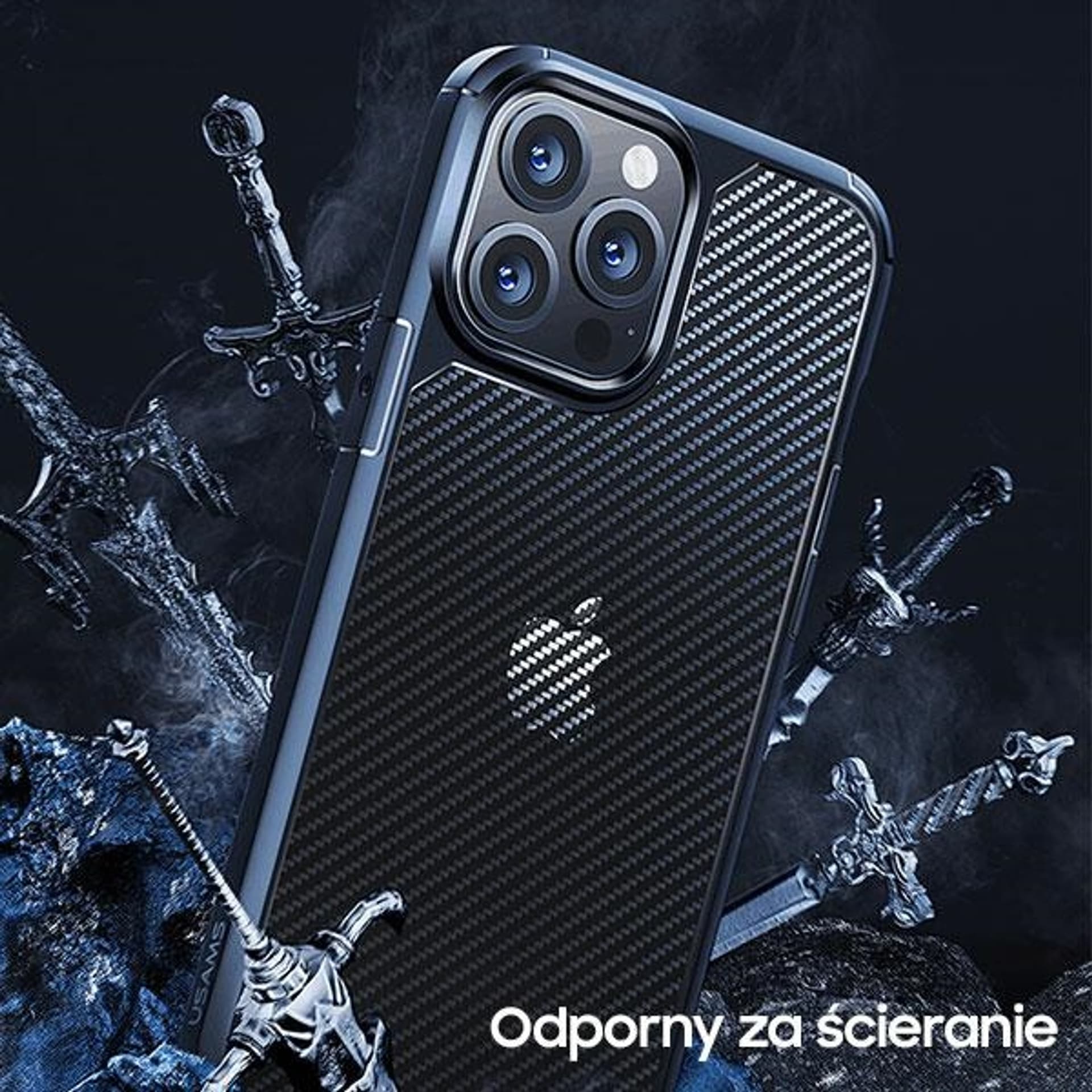 

USAMS Etui Armour iPhone 13 mini 5,4" czarny/black IP13MIKJ01 (US-BH772)