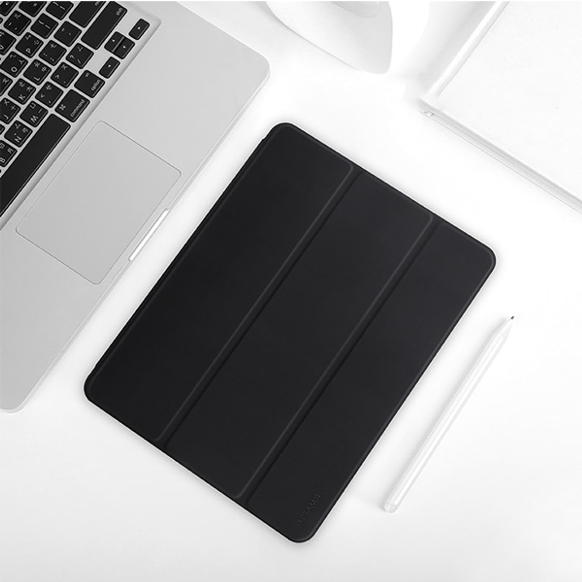 

USAMS Etui Winto iPad Pro 12.9" 2020 czarny/black IPO12YT01 (US-BH589) Smart Cover, Us-bh589) smart cove