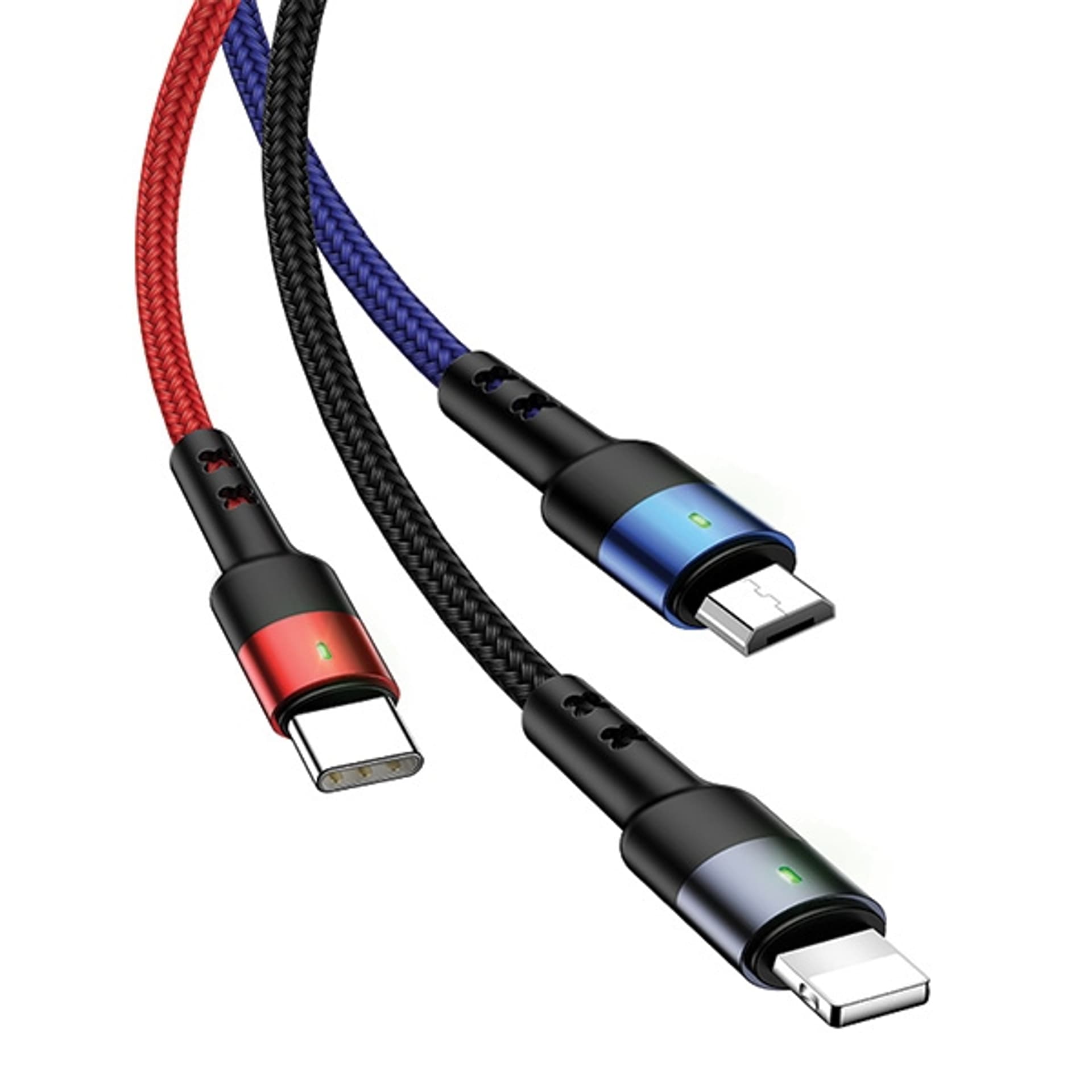 

USAMS Kabel pleciony U26 3w1 0.35m 2A Fast Charge (lightning/microUSB/USB-C) SJ410USB01 (US-SJ410)