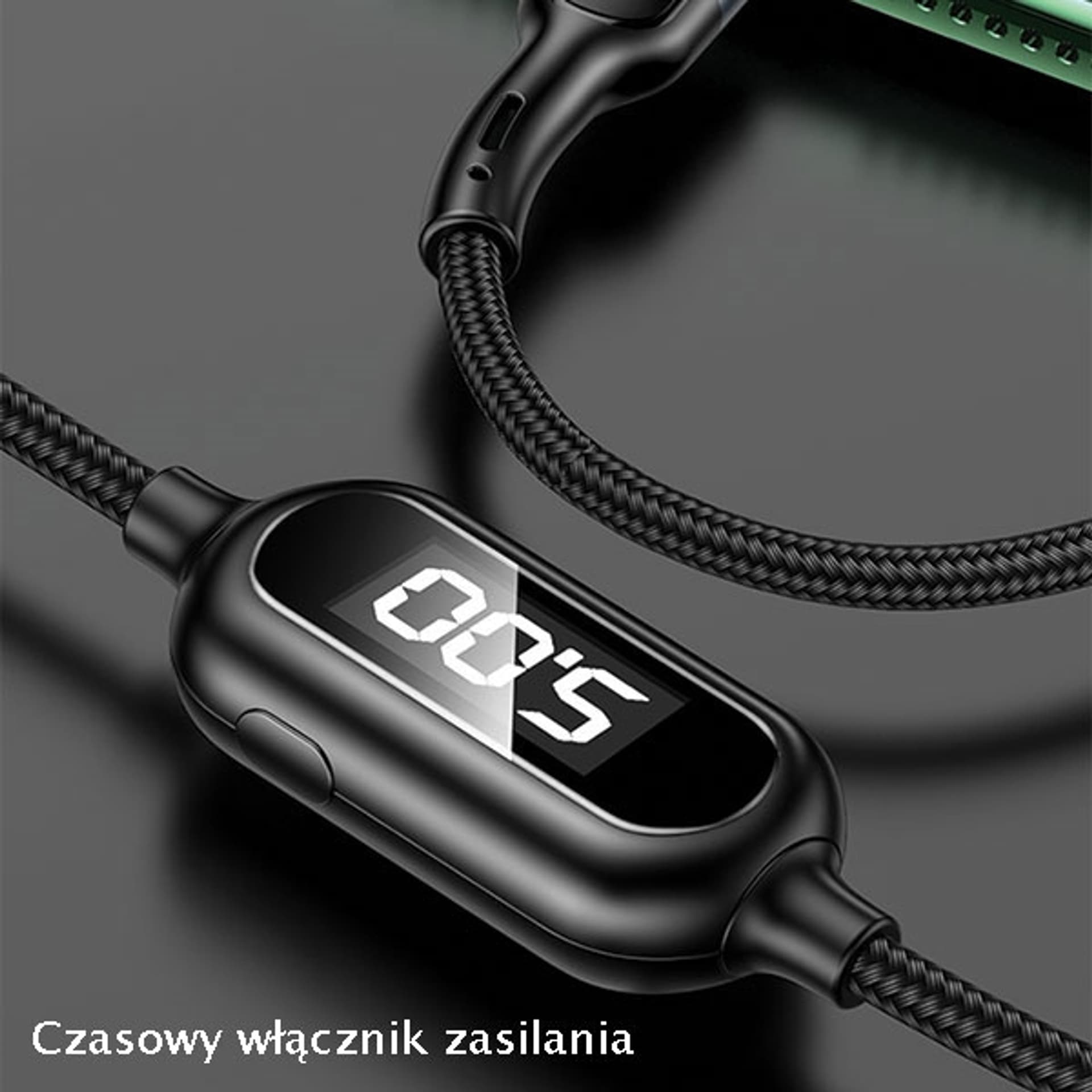 

USAMS Kabel pleciony U48 lightning 1,2m 2A Fast Charging LED czarny/black SJ423USB01 (US-SJ423)