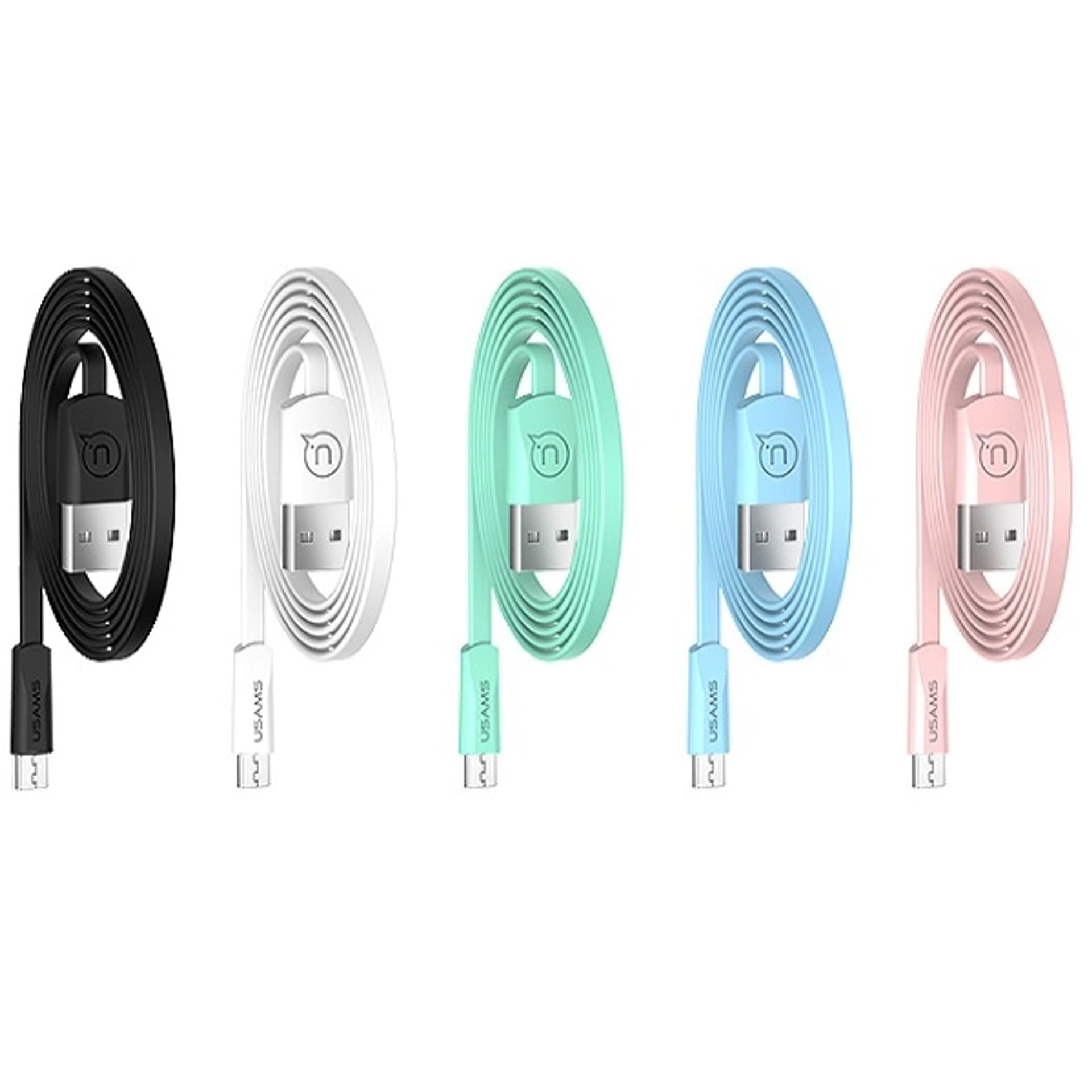 

USAMS Kabel płaski U2 microUSB 1,2m bialy/white SJ201MIC02 (US-SJ201)