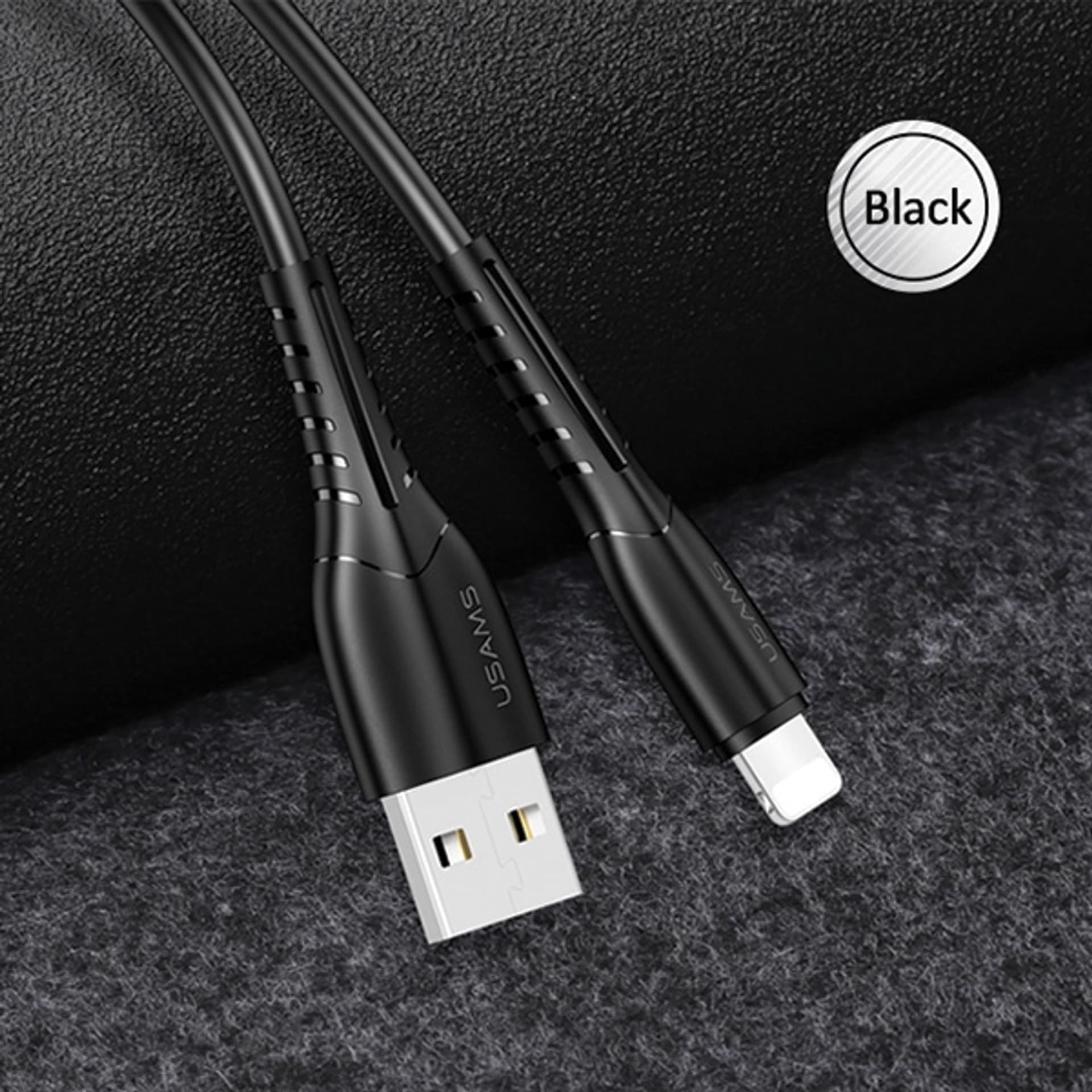 

USAMS Kabel U35 lightning 2A Fast Charge 1m czarny/black SJ364USB01 (US-SJ364)