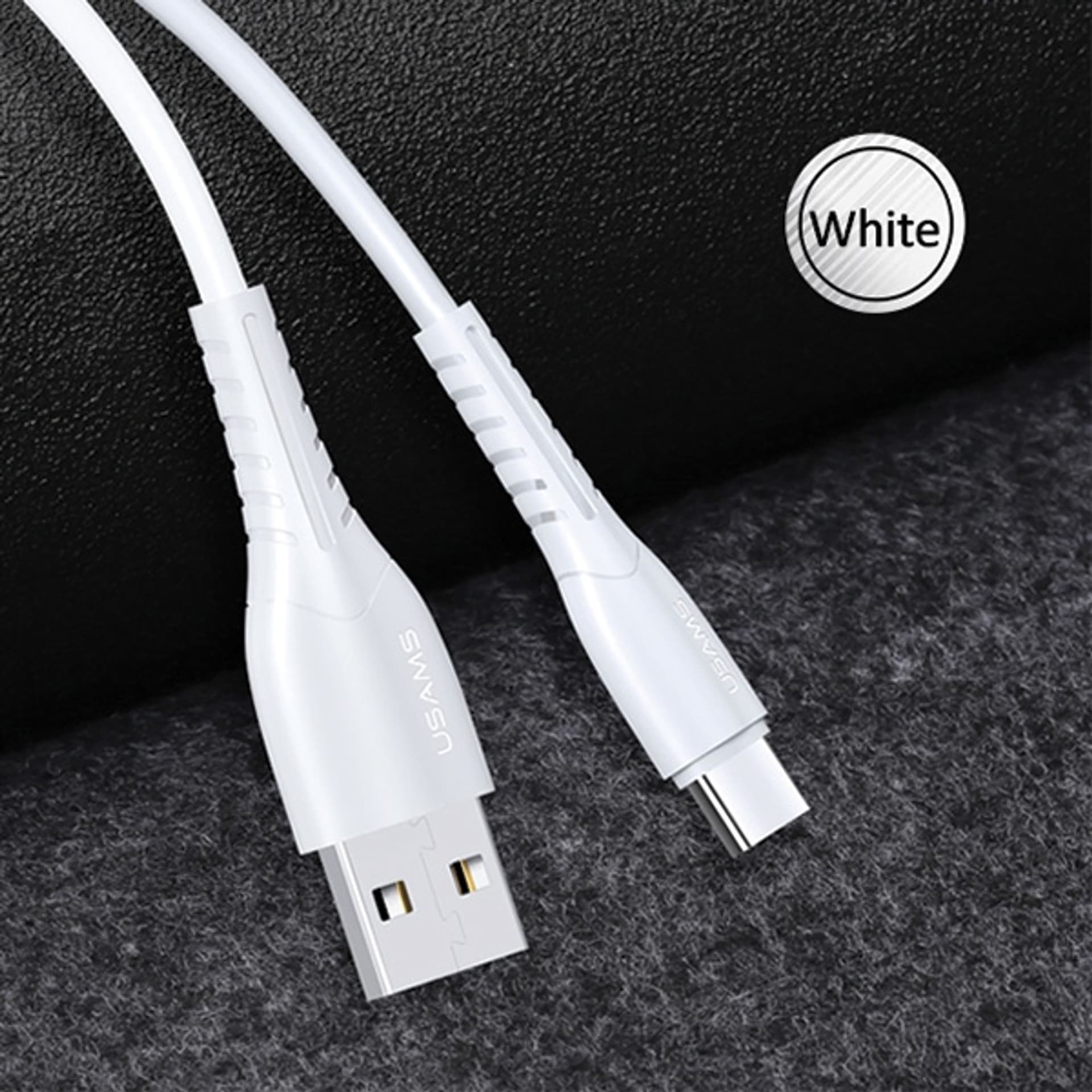 

USAMS Kabel U35 microUSB 2A Fast Charge 1m biały/white SJ365USB02 (US-SJ365)