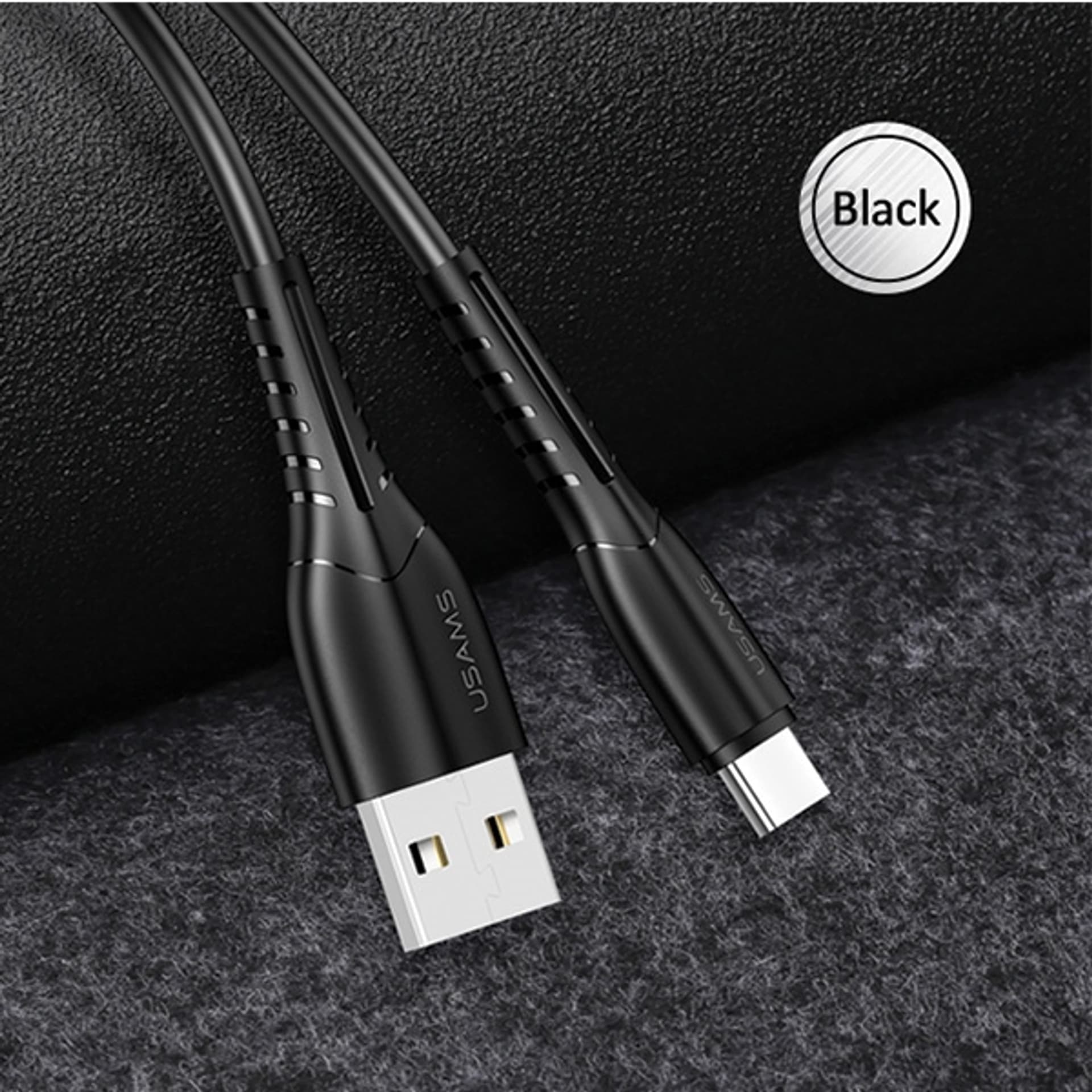 

USAMS Kabel U35 USB-C 2A Fast Charge 1m czarny/black SJ366USB01 (US-SJ366)