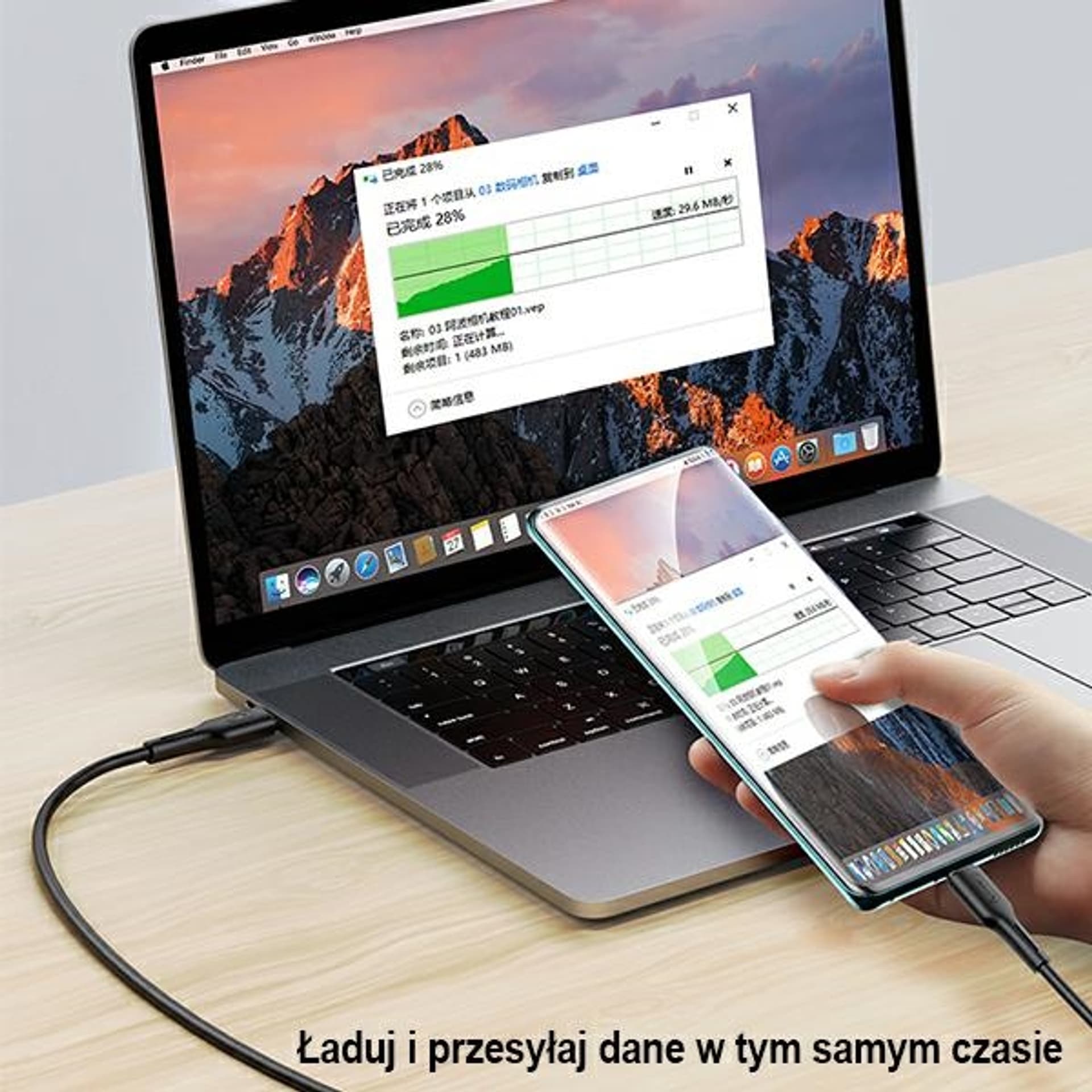 

USAMS Kabel U43 USB-C na USB-C 100W PD Fast Charge 5A 1.2m czarny/black SJ459USB01 (US-SJ459)