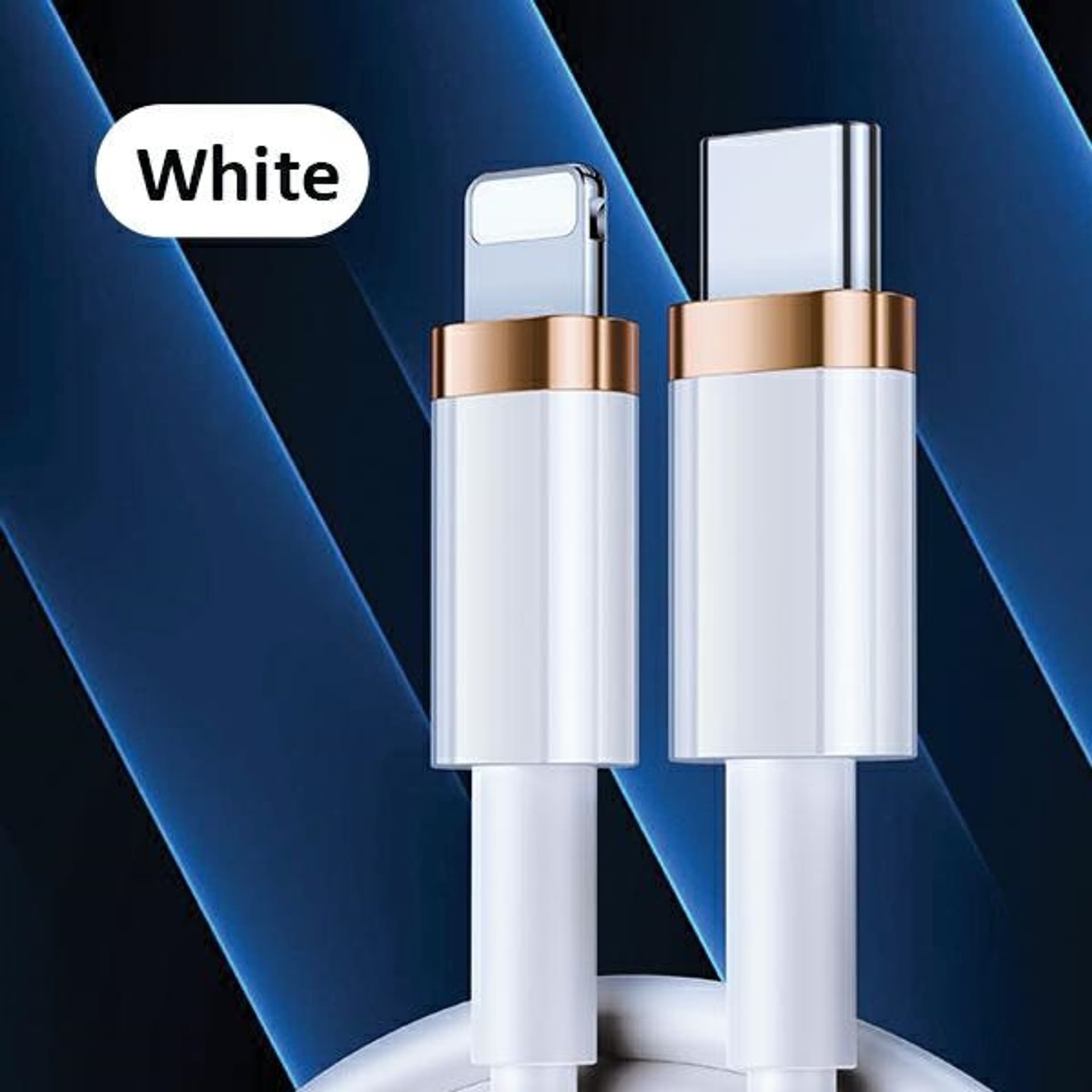 

USAMS Kabel U63 USB-C na Lightning 2m 20W PD Fast Charge biały/white SJ485USB02 (US-SJ485)