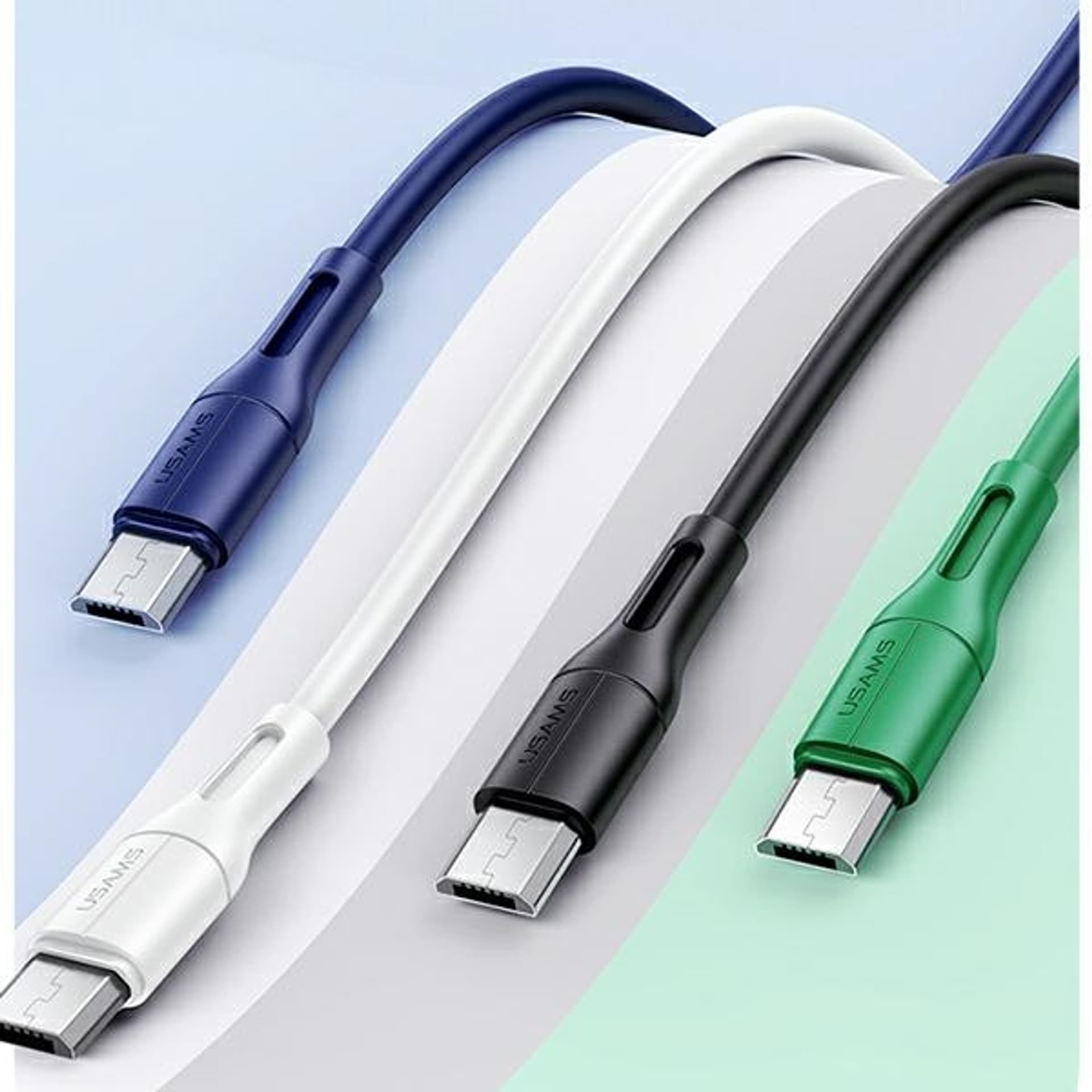 

USAMS Kabel U68 microUSB 2A Fast Charge 1m zielony/green SJ502USB04 (US-SJ502)