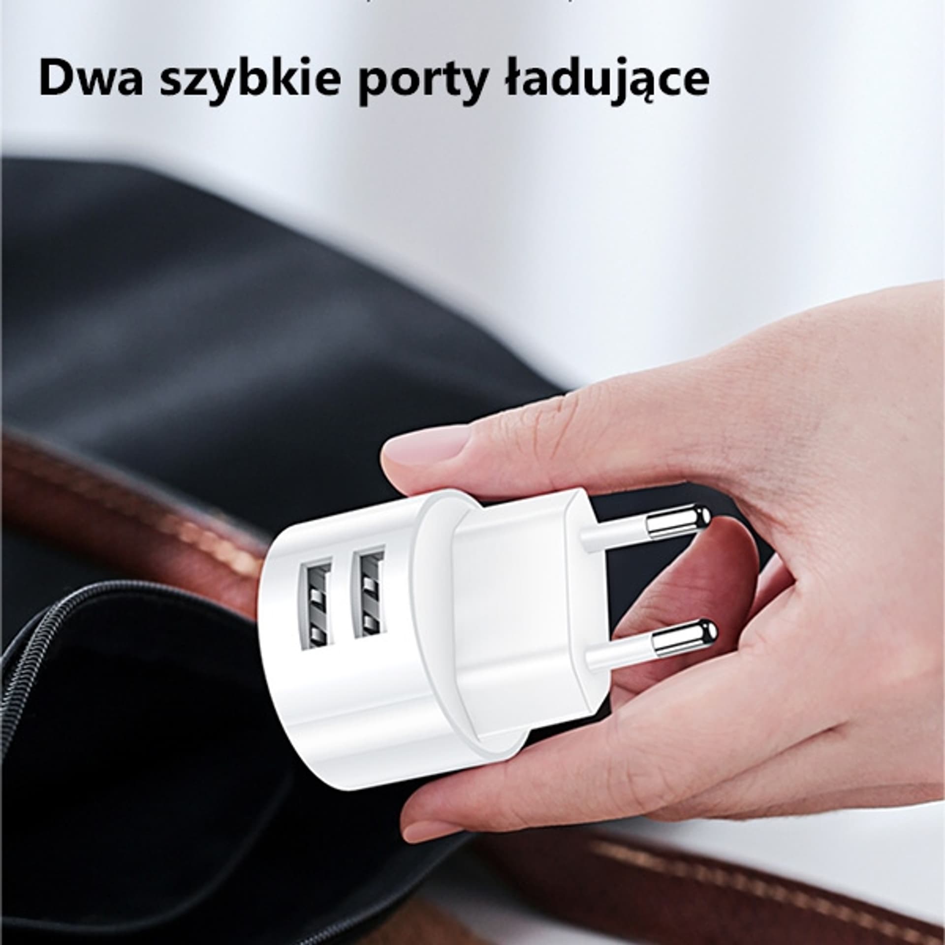 

USAMS Ład. siec. 2xUSB T20 2,1A lightnin g biały/white round Fast Charging XTXLOGT1804