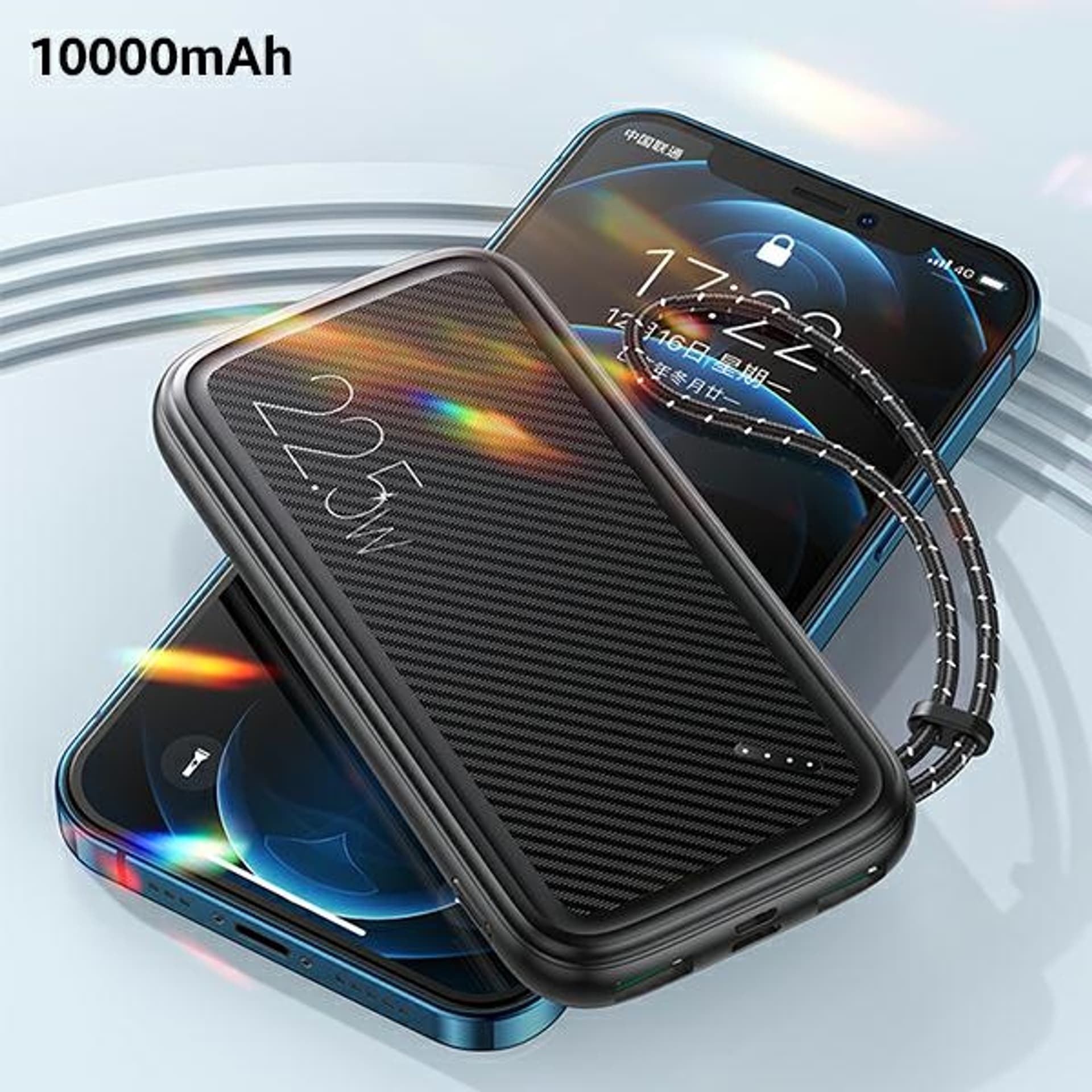 

USAMS Powerbank PB56 10000mAh 22.5W 2xQC3.0+PD Fast Charge biały/white 10KCD15102 (US-CD151)
