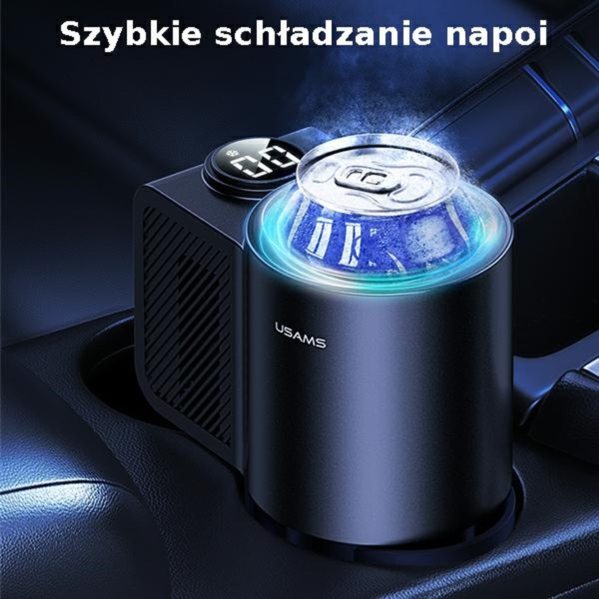 

USAMS Samochodowy schładzacz do napojów czarny/black ZB230LRB01 (US-ZB230)