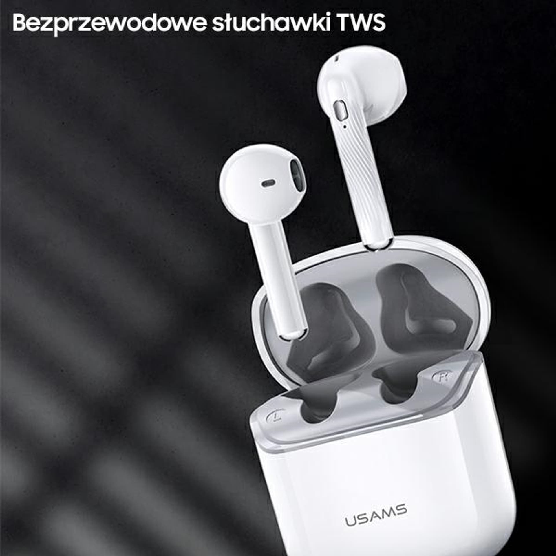 

USAMS Słuchawki Bluetooth 5.0 TWS SY series SY02 bezprzewodowe niebieski/blue BHUSY02
