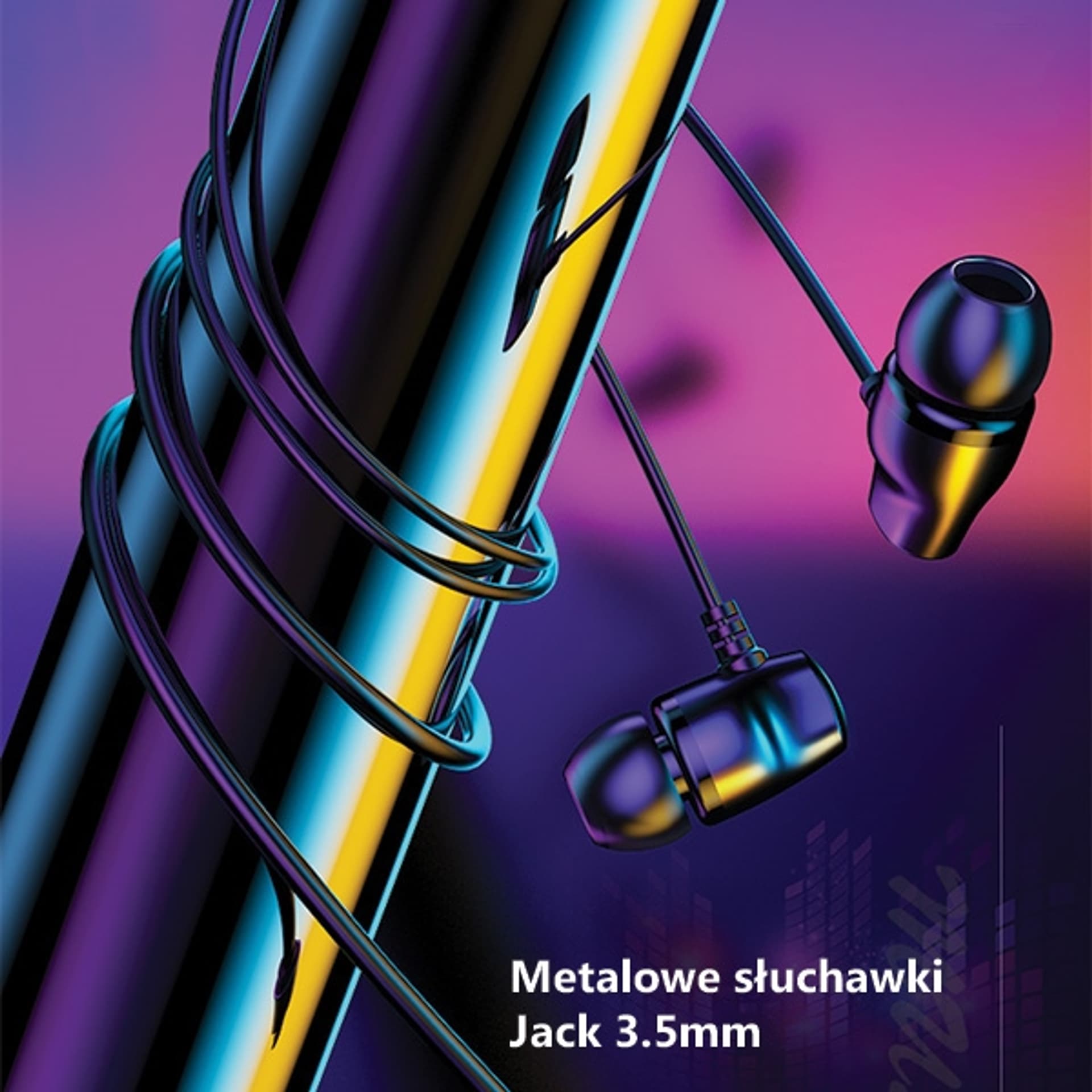 

USAMS Słuchawki stereo EP-36 3,5 mm czarny/black HSEP3601