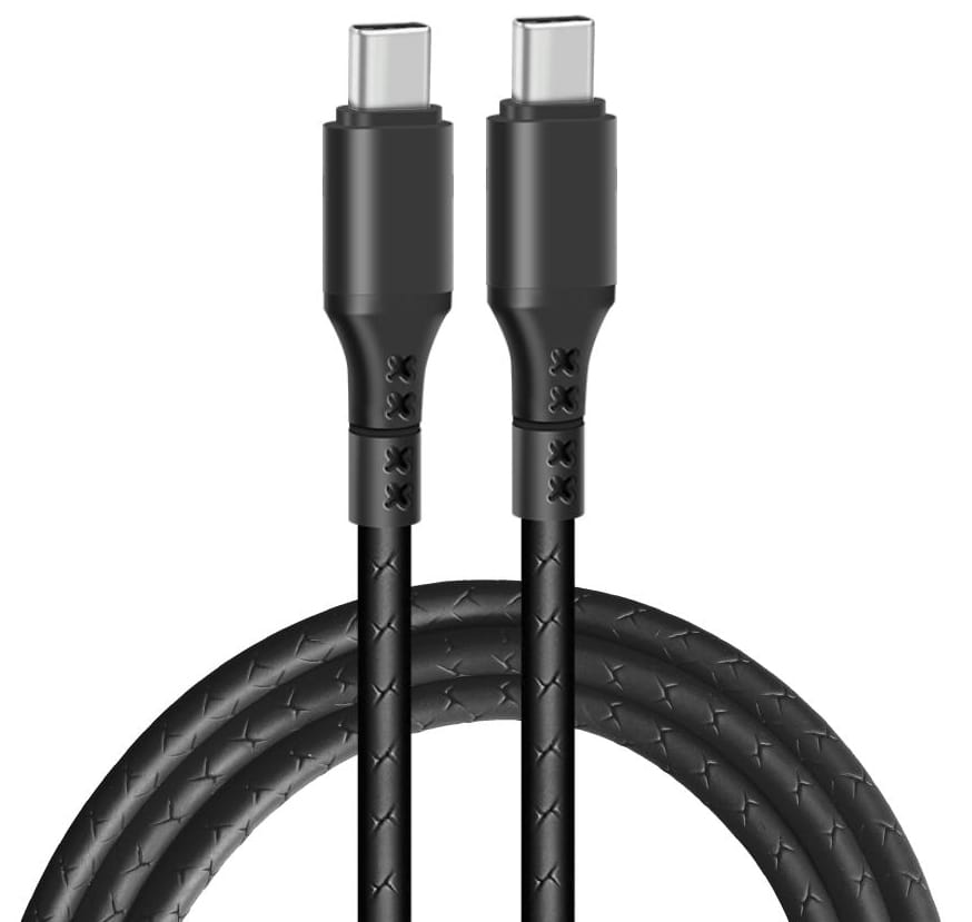 Kabel USB typ-C - USB typ-C eXtremestyle Ampere (2 m, czarny)