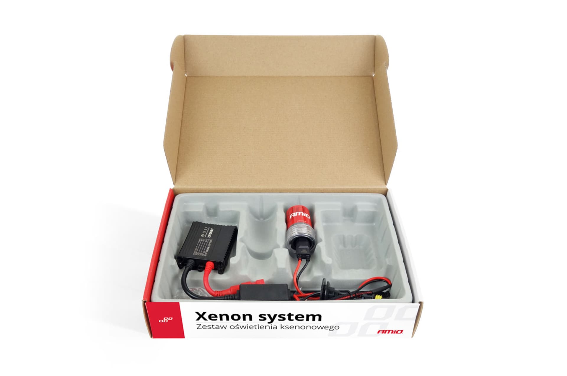 

Zestaw hid motocykl skuter h8 h9 h11 4300k amio-01882