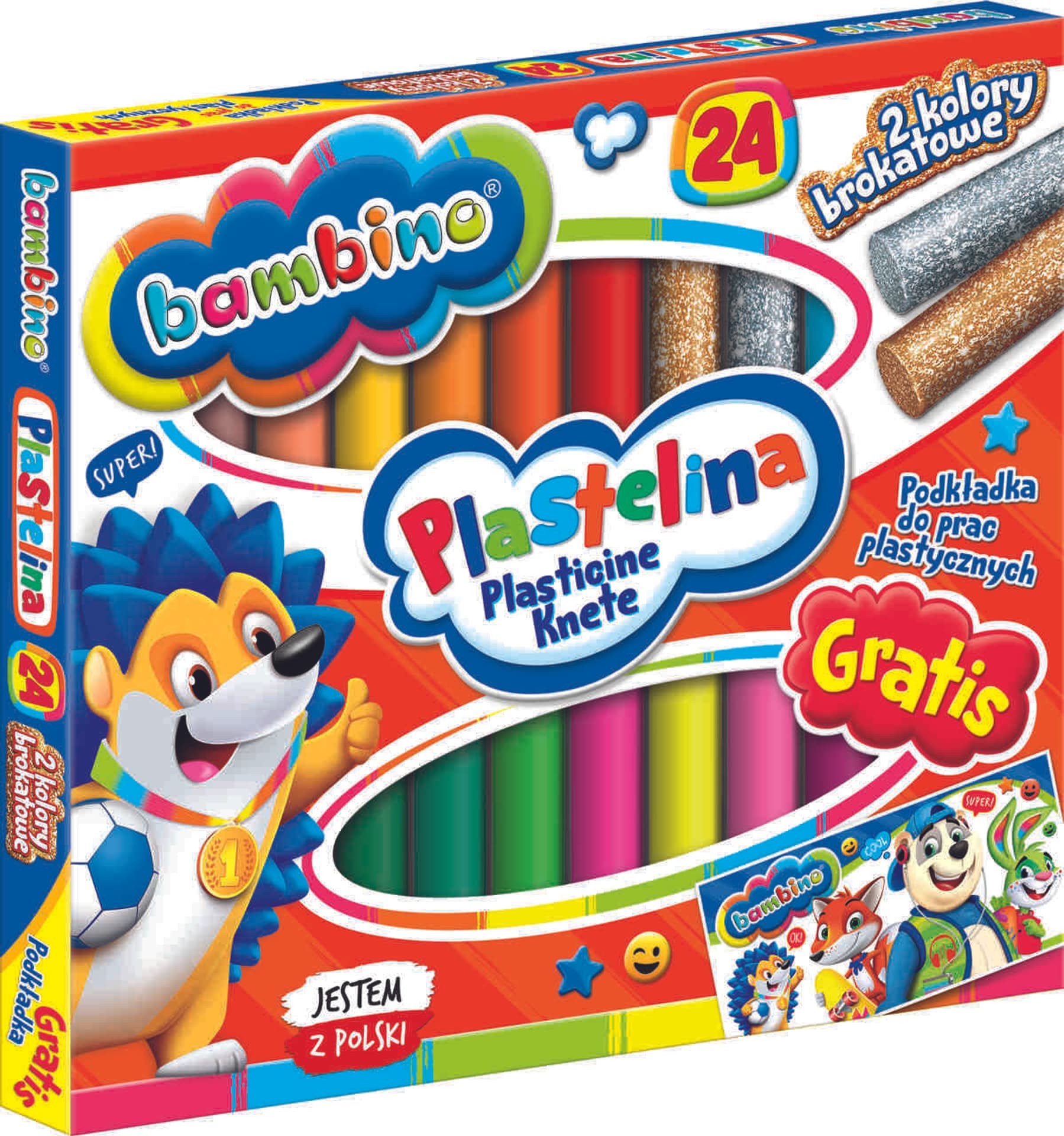 

BAMBINO Plastelina klasyczna 24 kolory